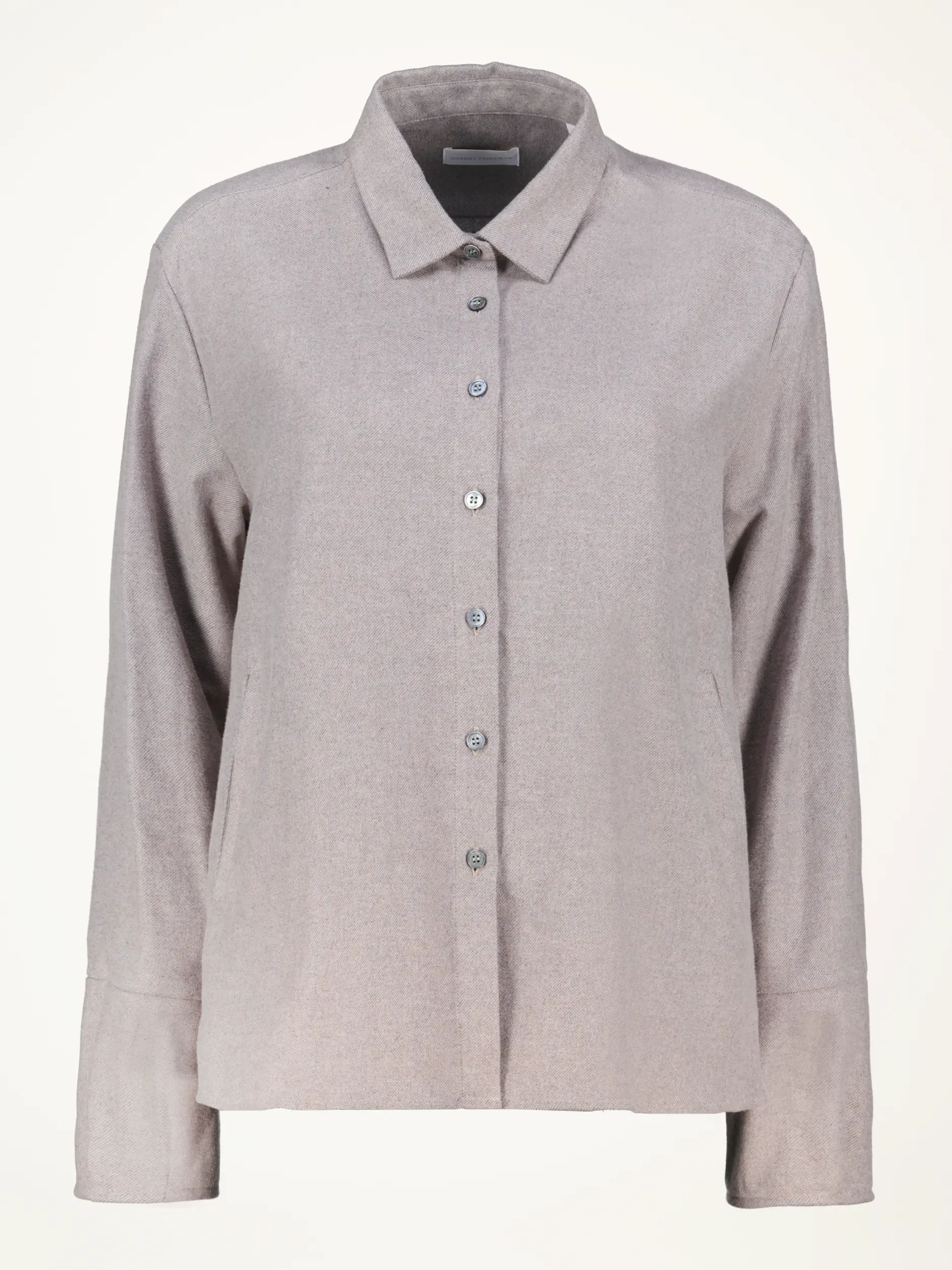 Flanellbluse 'Tiny' - Artikelansicht - Farbe: Braun