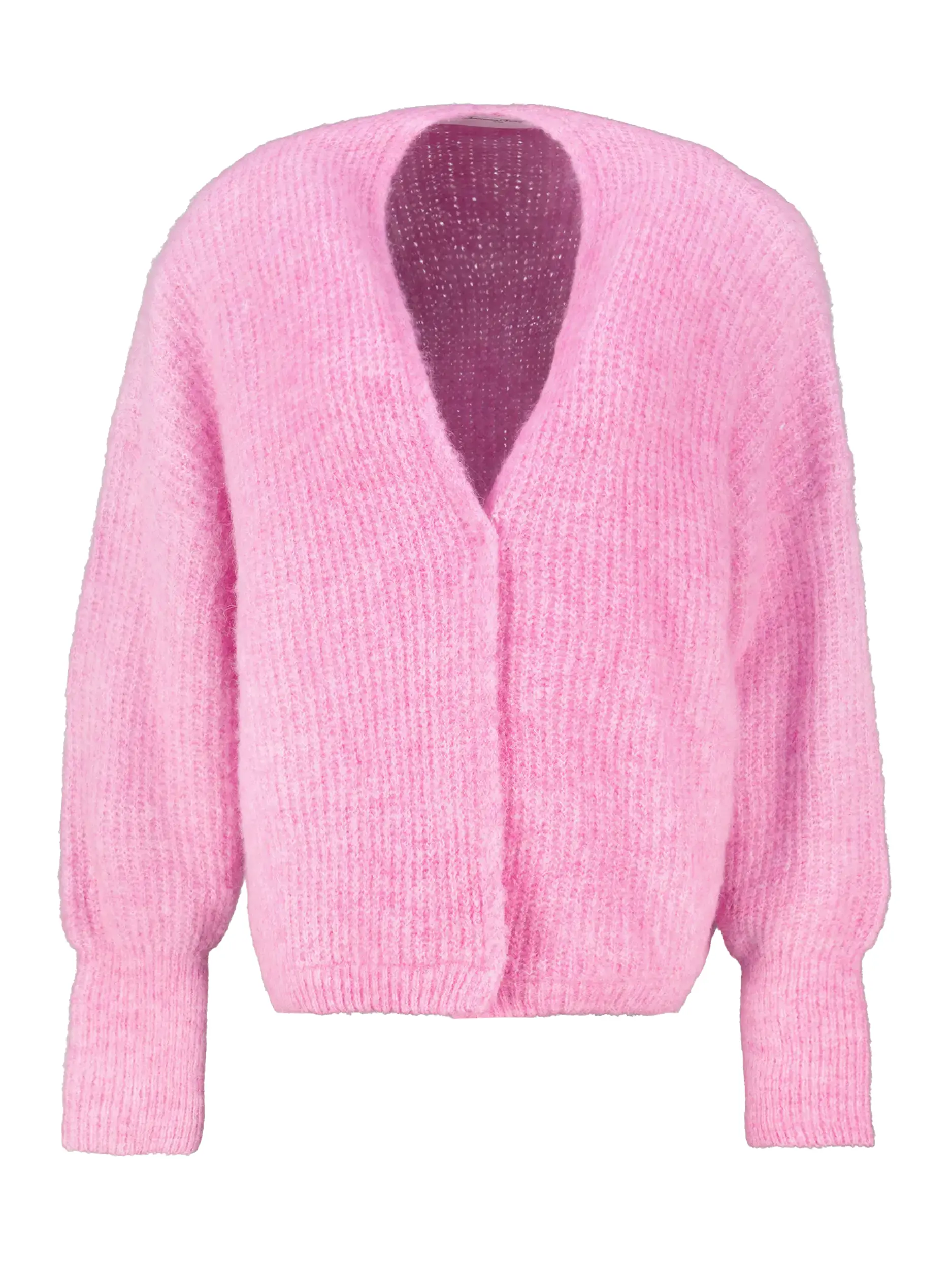 Strickjacke 'East' langarm - Artikel Vorderseite - Farbe: Rosa&Pink