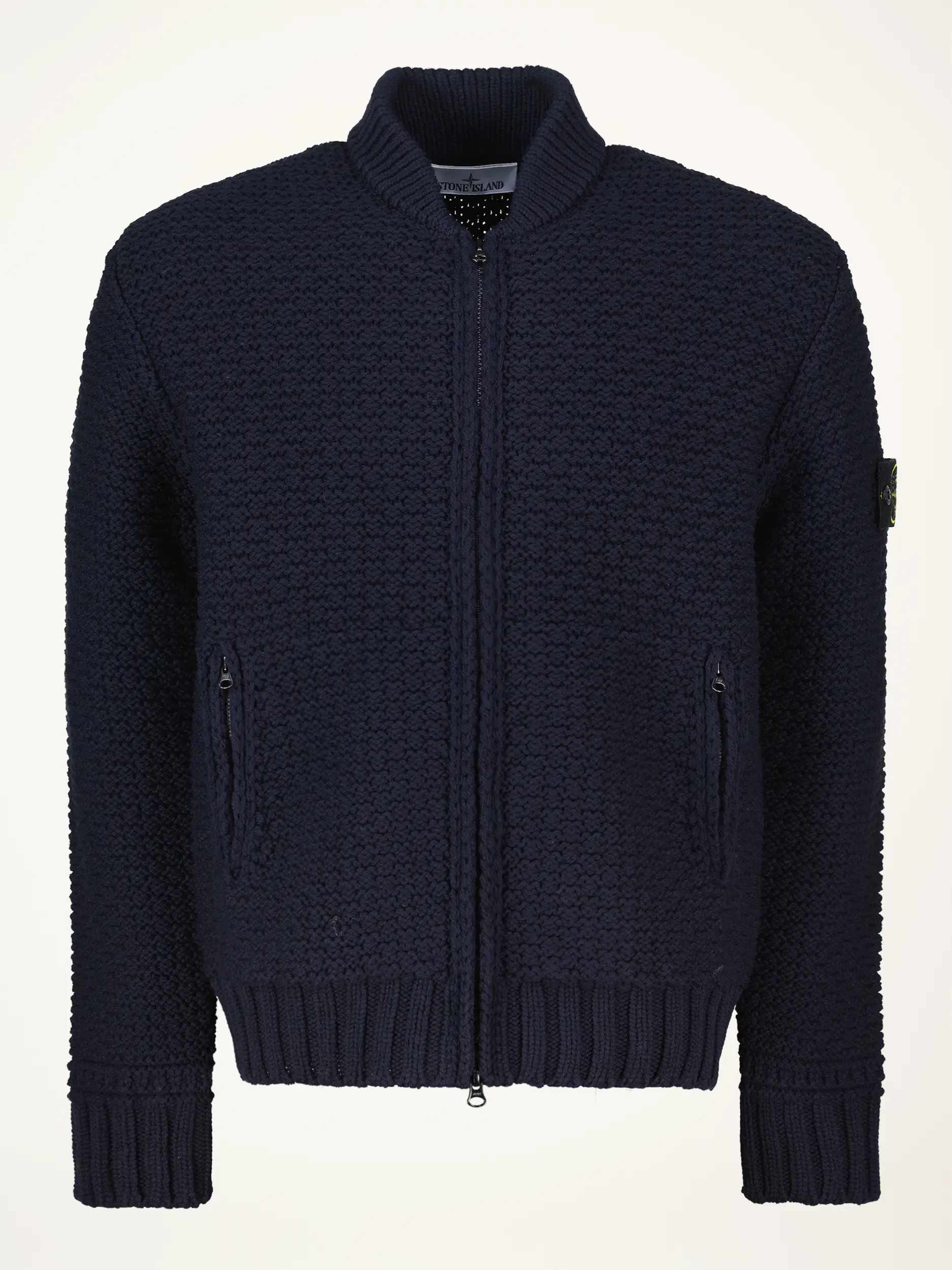 Strickjacke aus Schurwolle - Artikelansicht - Farbe: Blau
