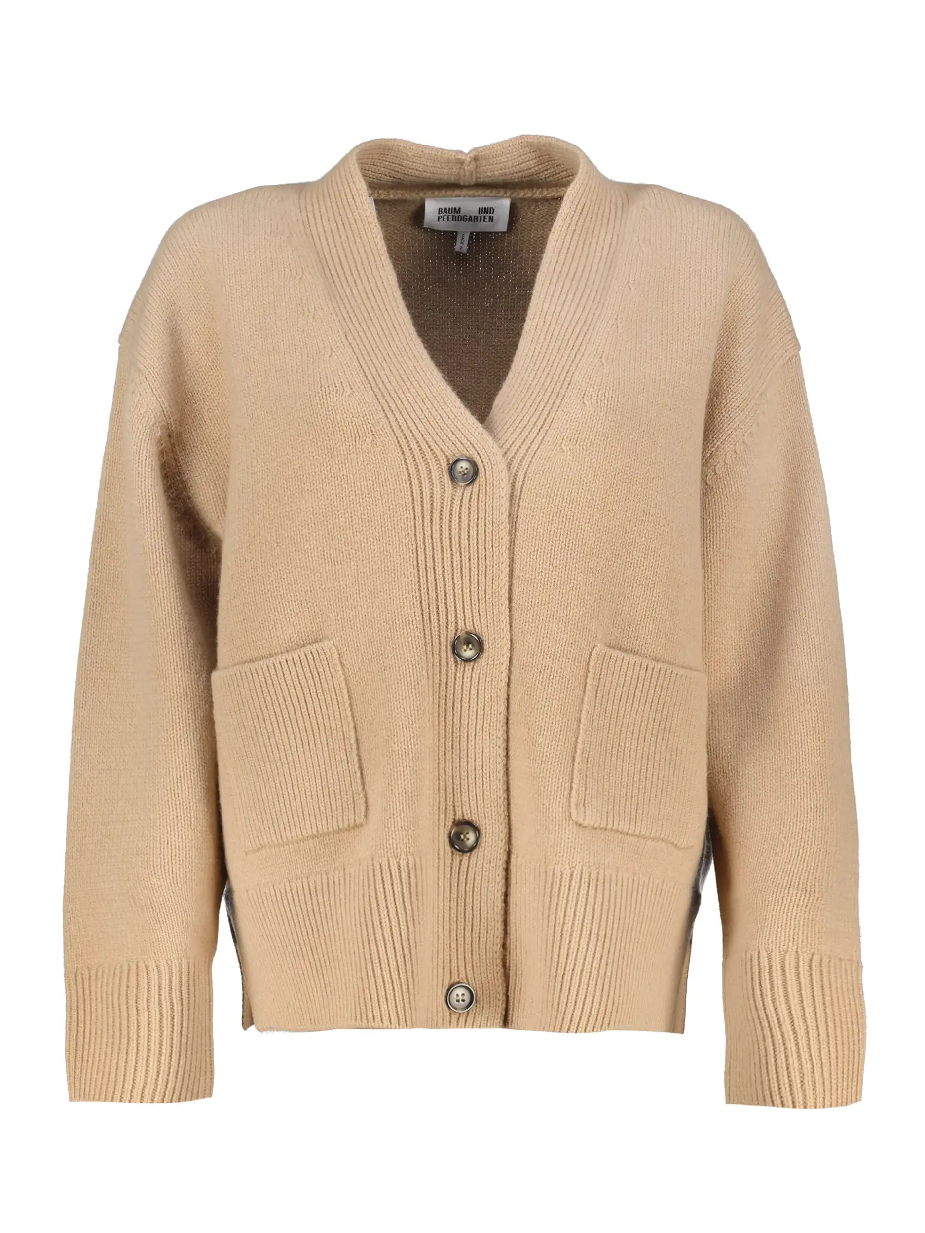 Strickjacke langarm - Artikel Vorderseite - Farbe: Braun