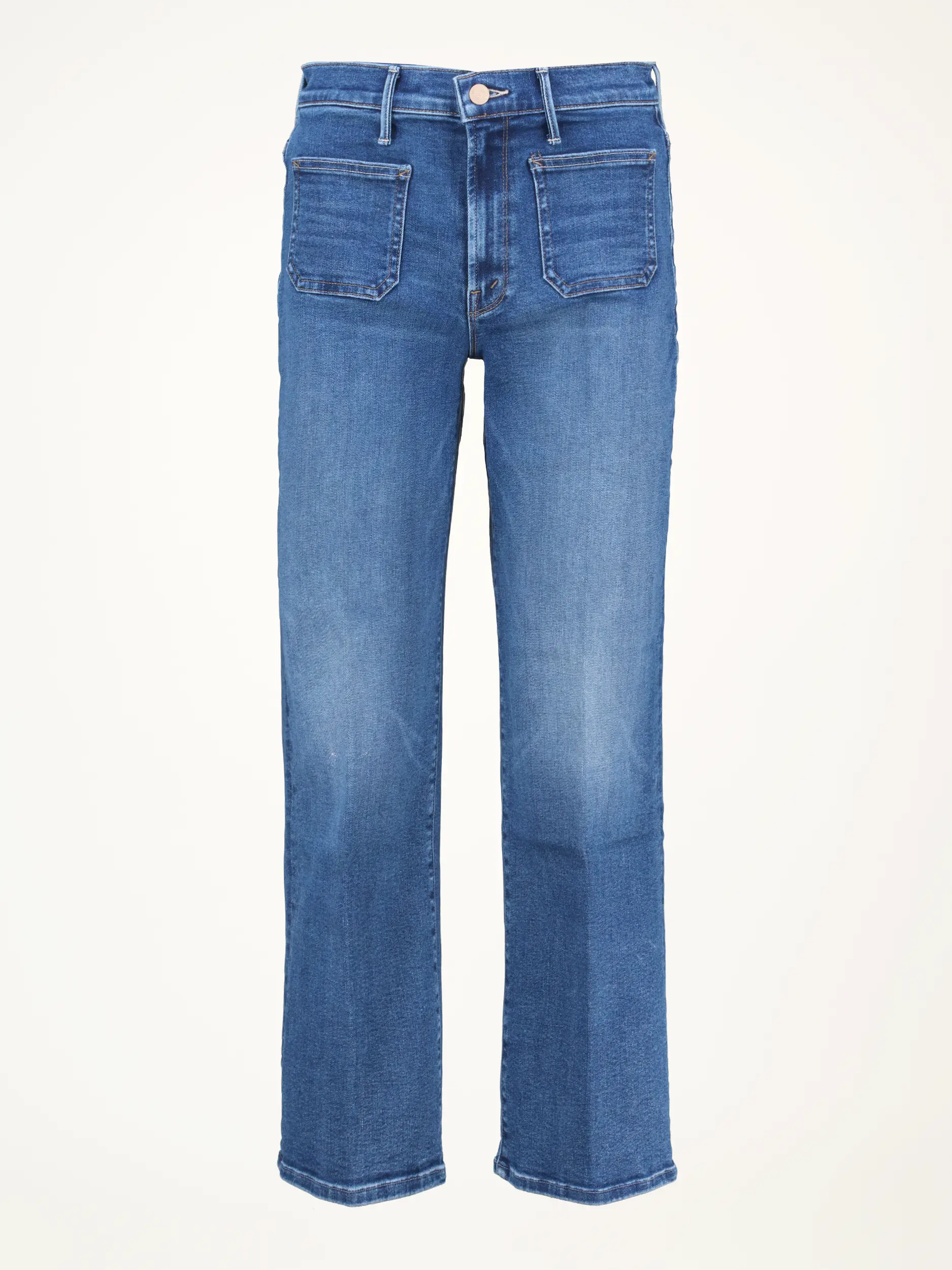 Mid Rise Straight Leg Jeans - Artikelansicht - Farbe: Blau