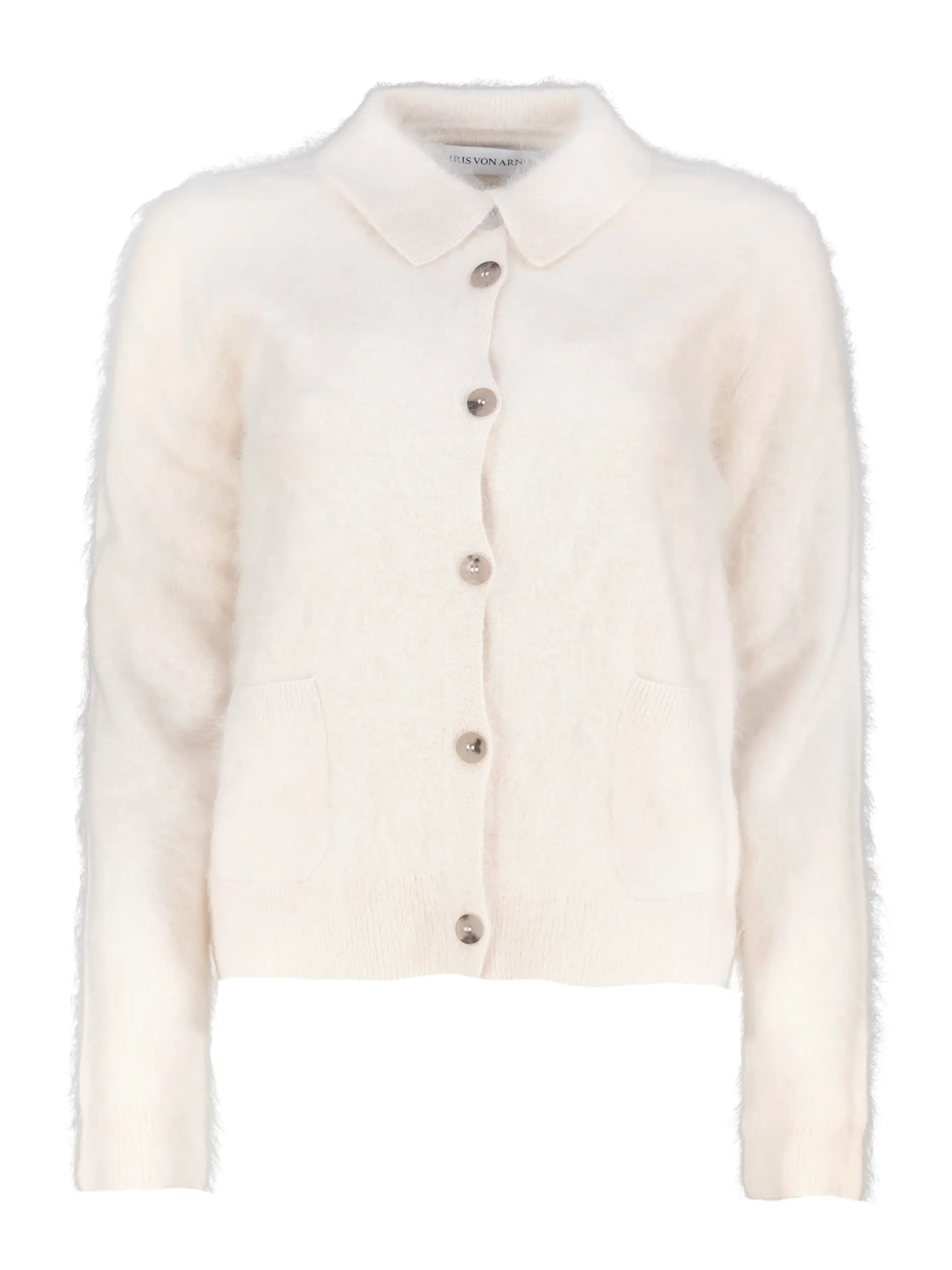 Strickjacke 'Elyn' aus Kaschmir - Artikel Vorderseite - Farbe: Creme
