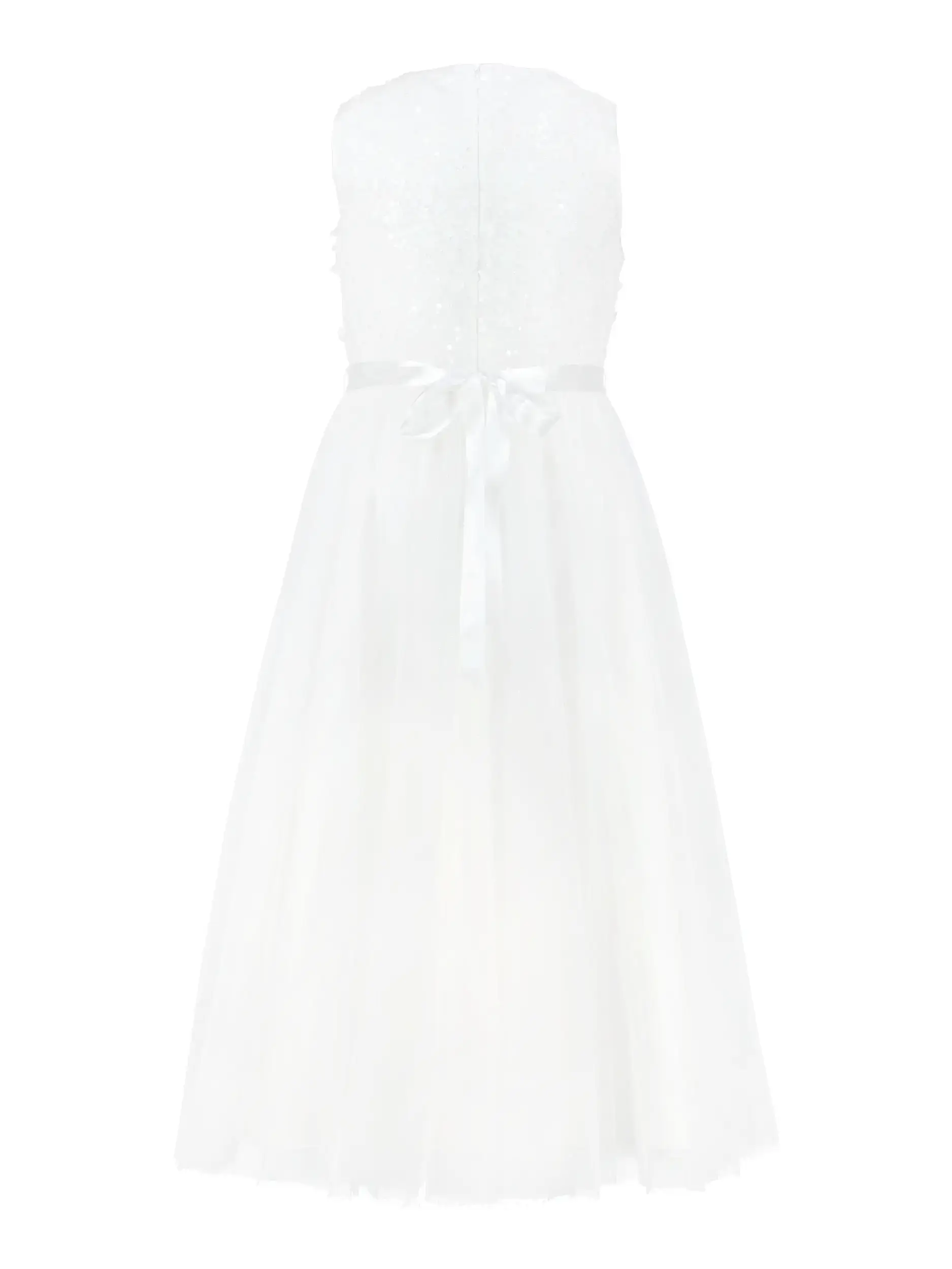 Mädchen Kommunionkleid  - Artikel Rückseite - Farbe: Creme