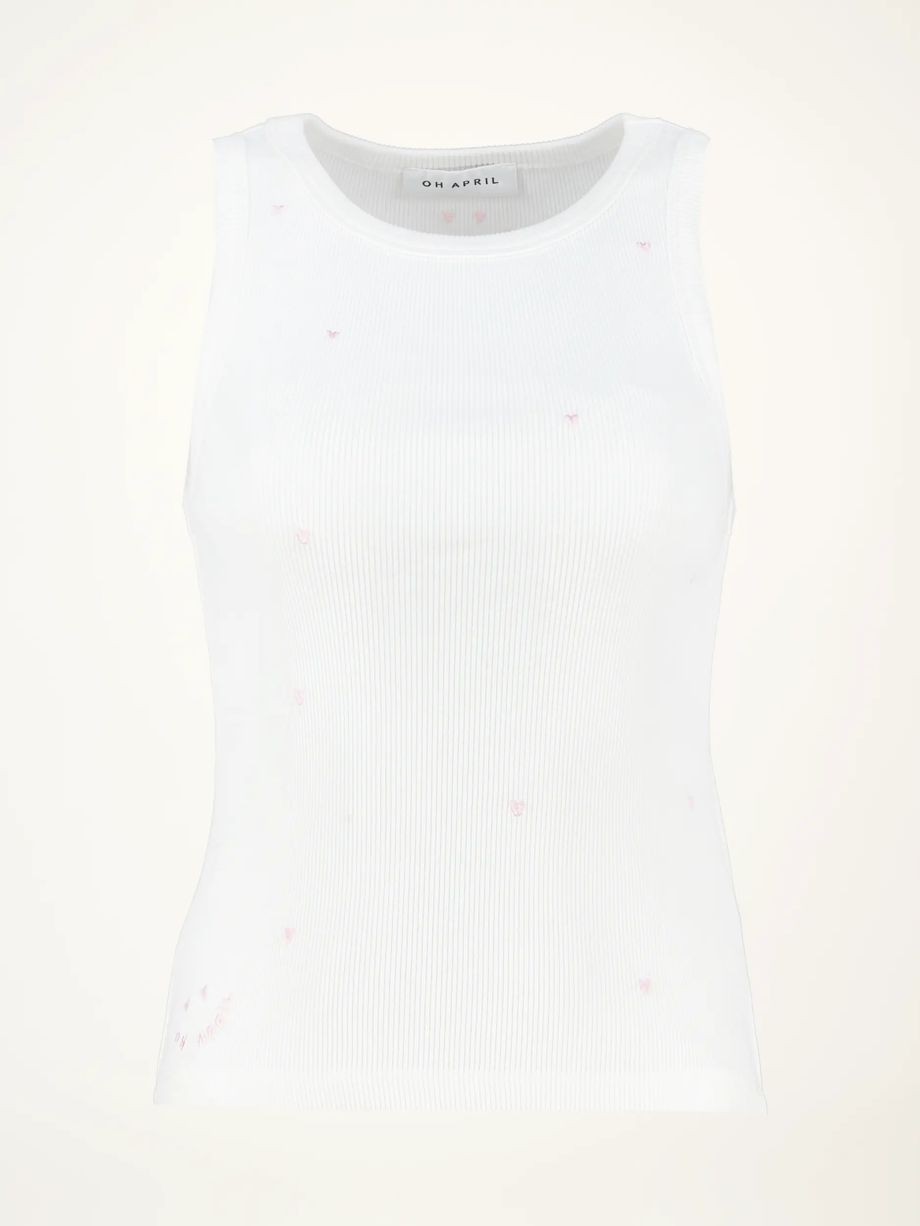 Geripptes Top 'Dany' - Artikelansicht - Farbe: Creme
