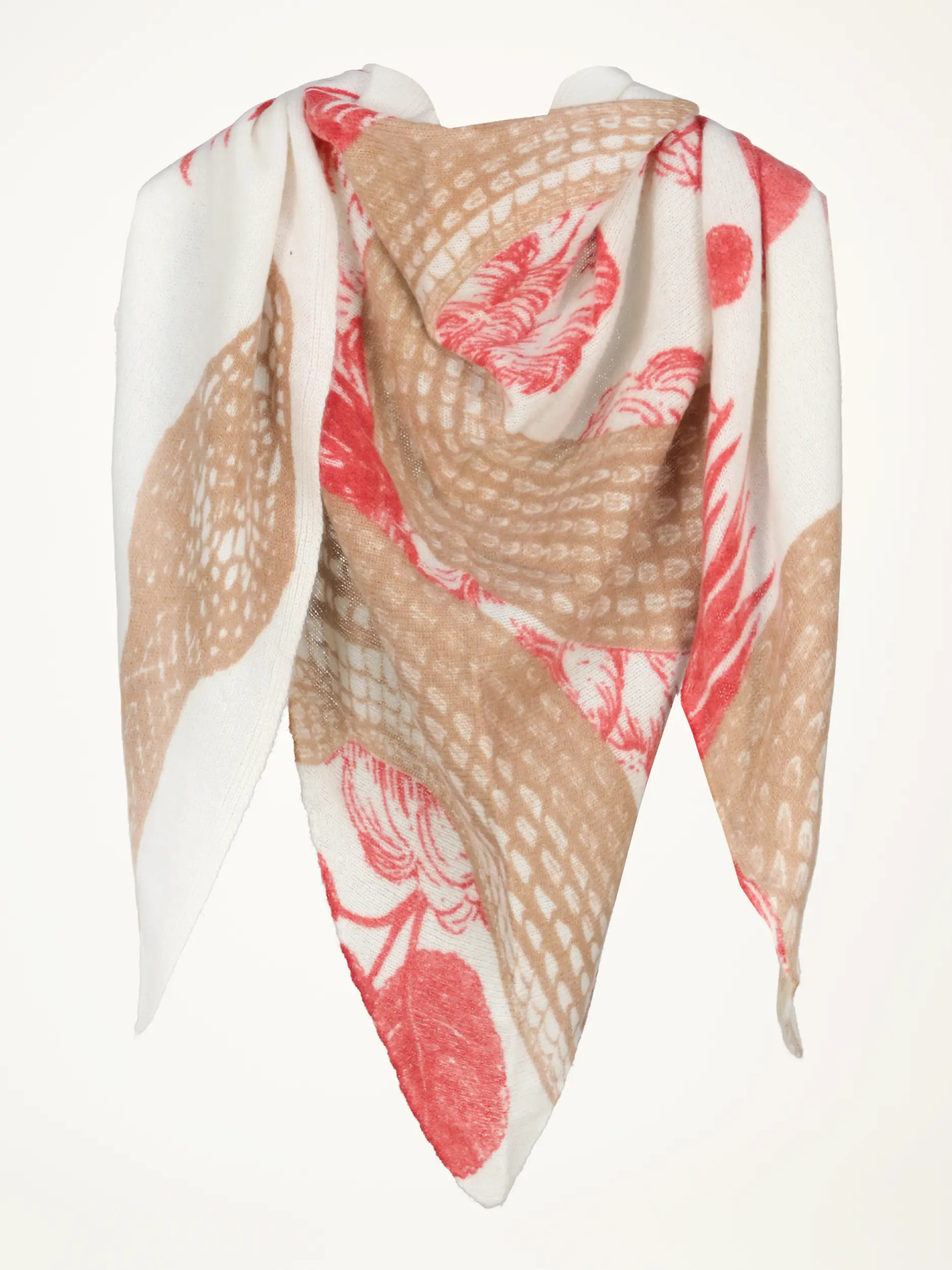 Tuch 'Garden Eden' aus Kaschmir - Artikelansicht - Farbe: Rot