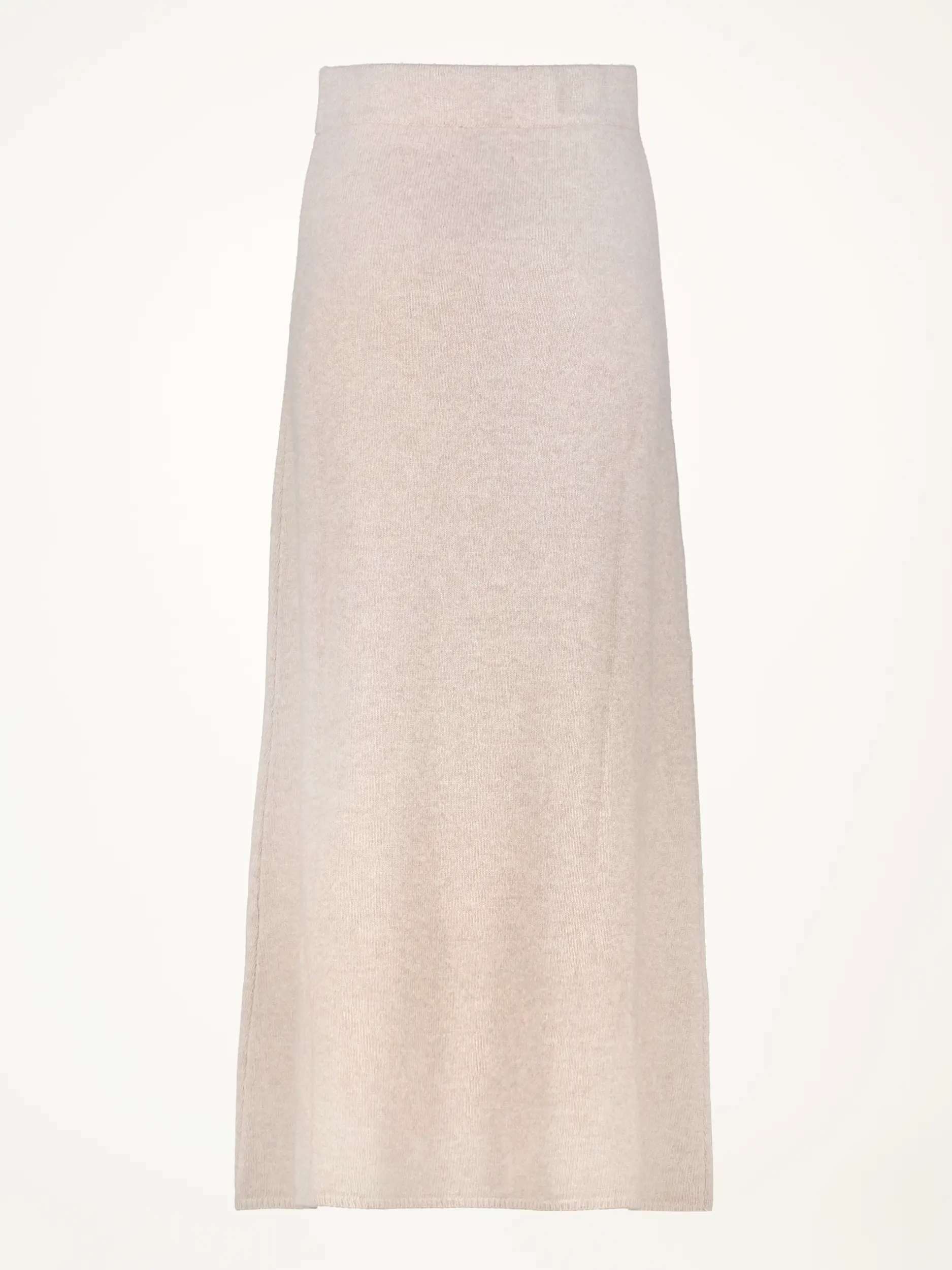 Maxi Strickrock 'Cosima' aus Kaschmir-Mix - Artikel Rückseite - Farbe: Braun