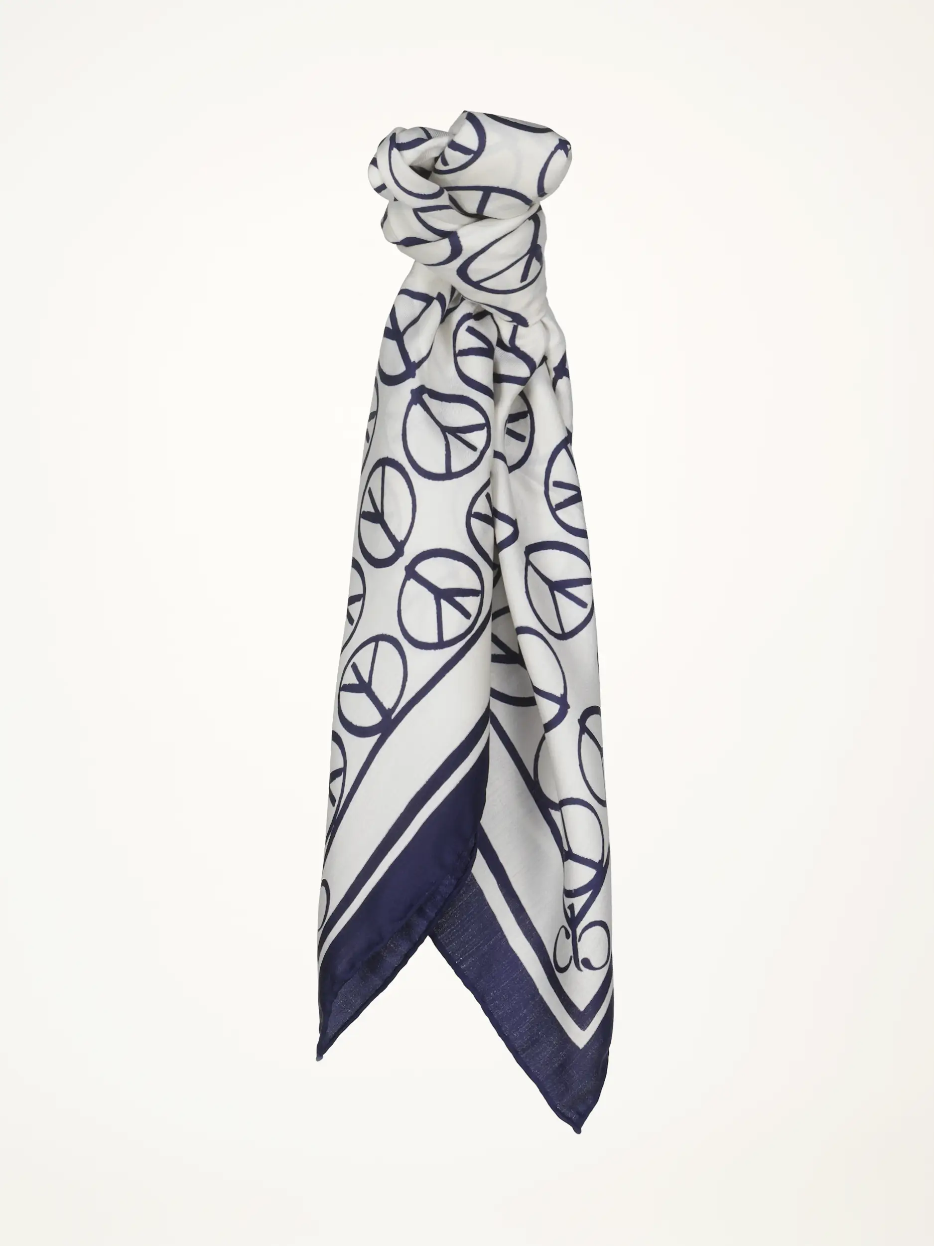 Tuch aus Seide  - Artikelansicht - Farbe: Blau