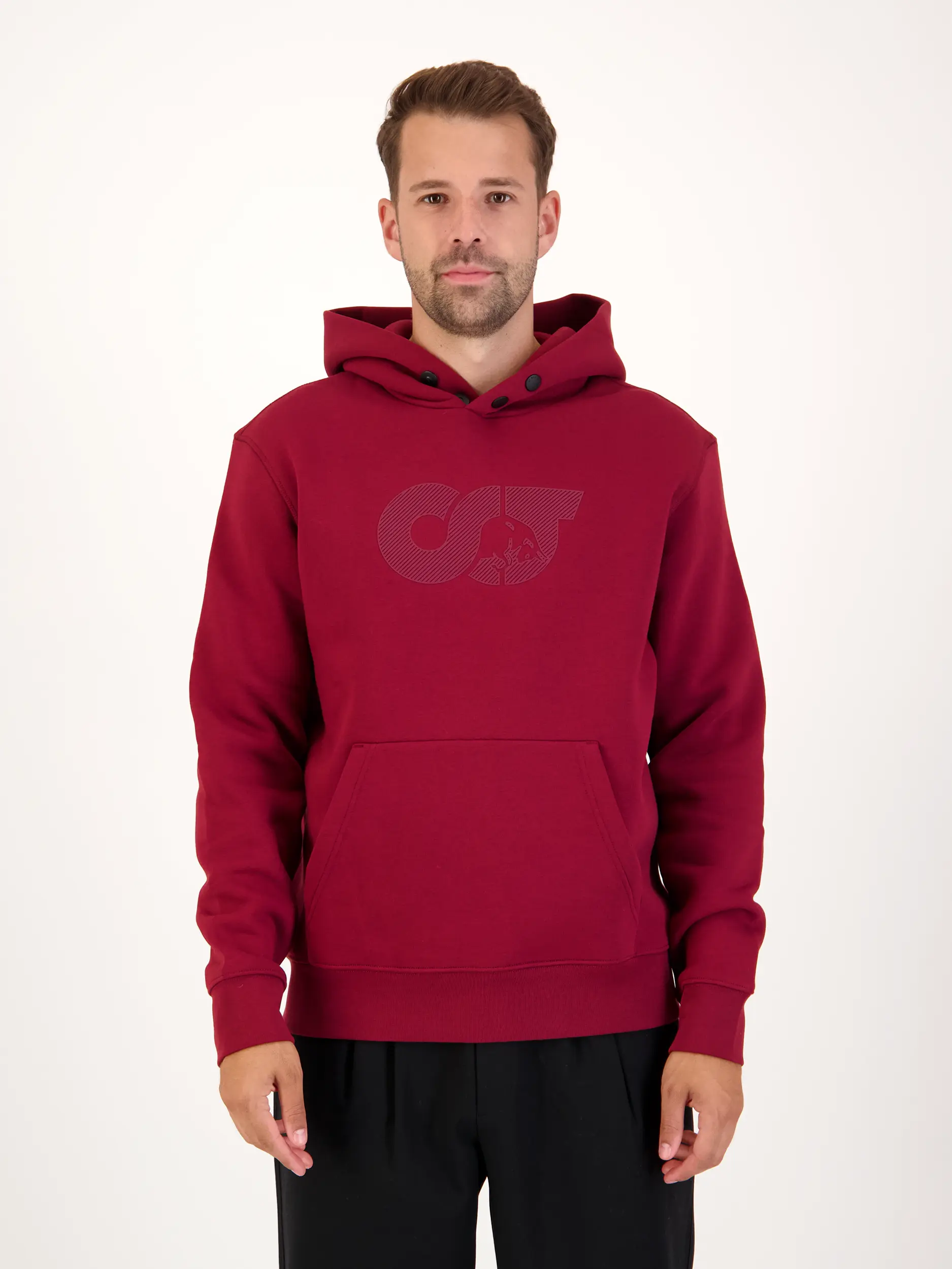 Sweatshirt 'Shero' - Artikel Vorderseite getragen von einem Modell - Farbe: Rot