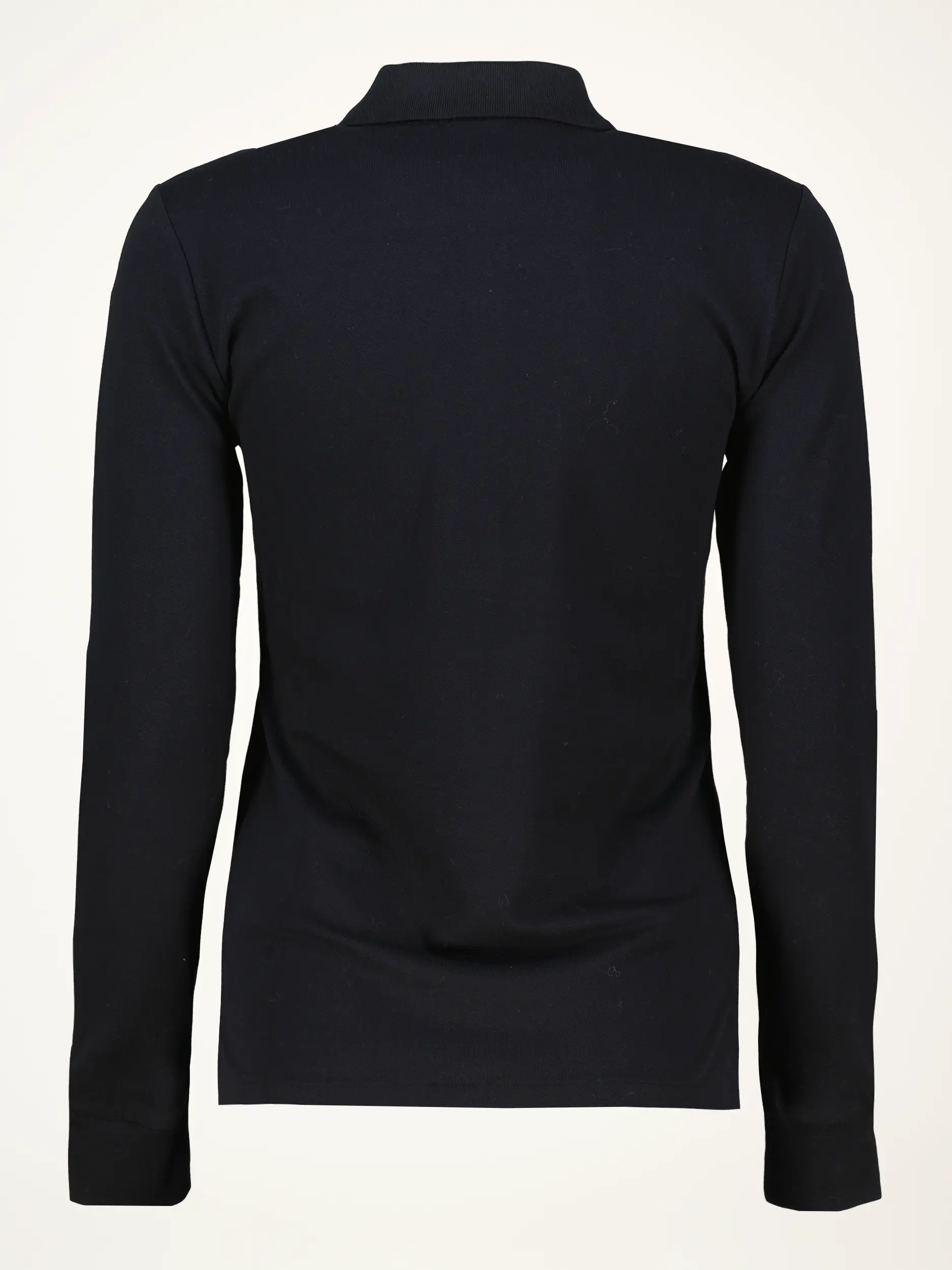 Poloshirt langarm - Artikel Rückseite - Farbe: Schwarz