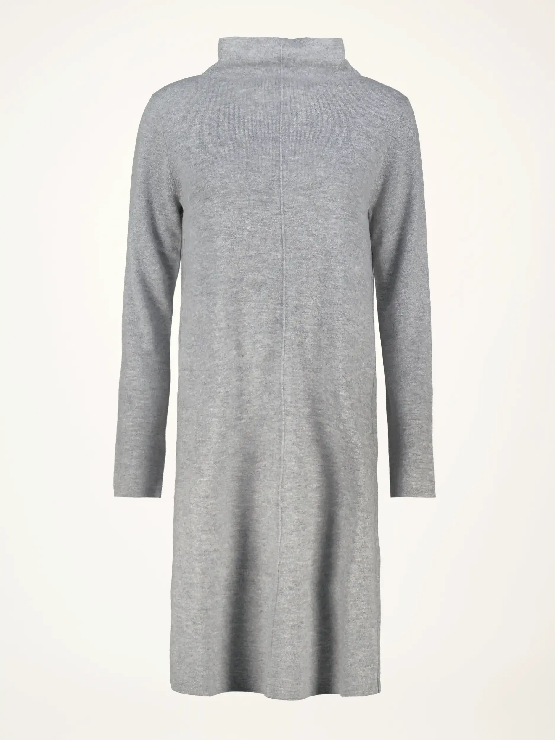 Midi Wollkleid langarm - Artikelansicht - Farbe: Grau
