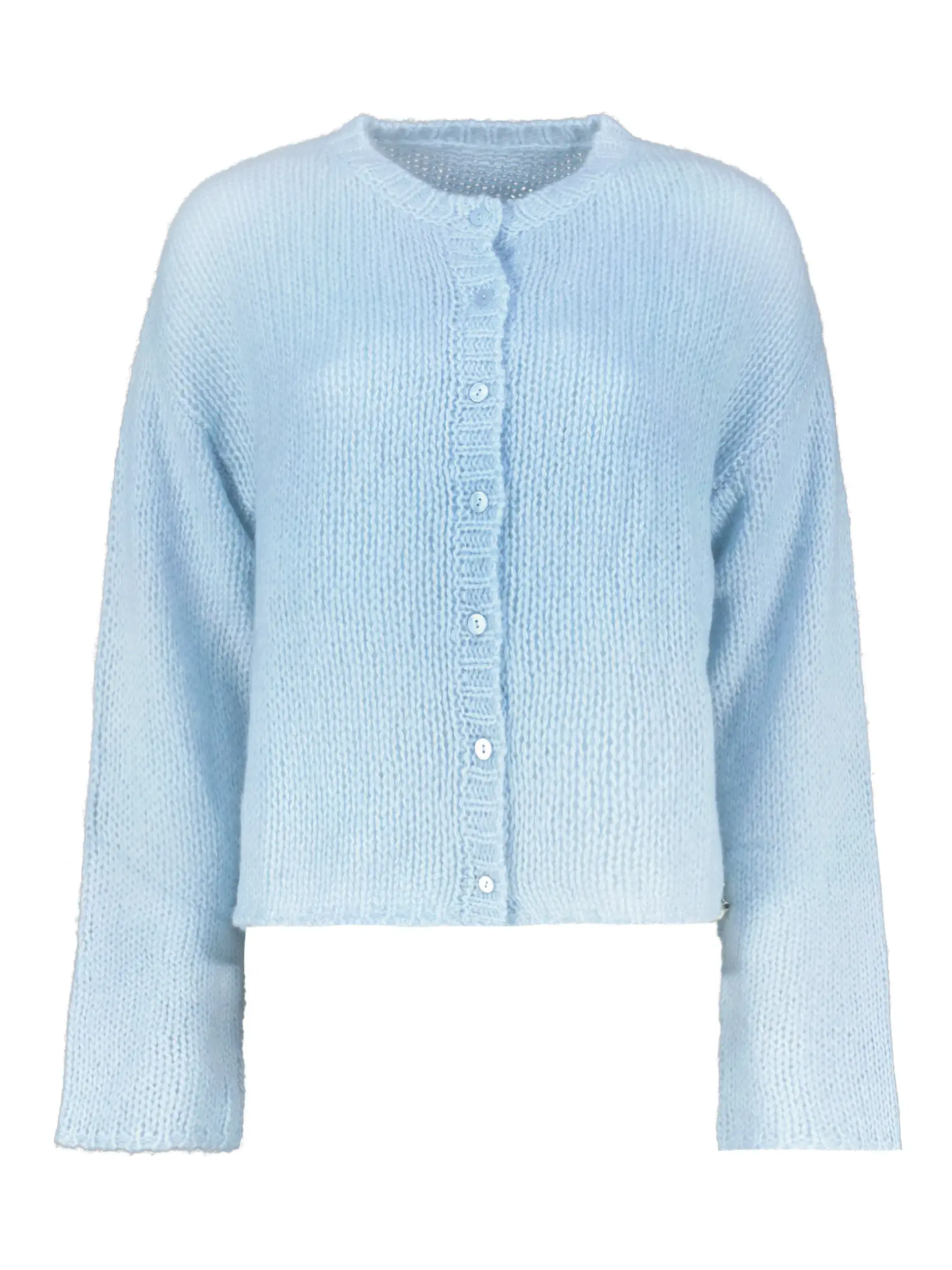 Strickjacke aus Kaschmir langarm - Artikel Vorderseite - Farbe: Blau