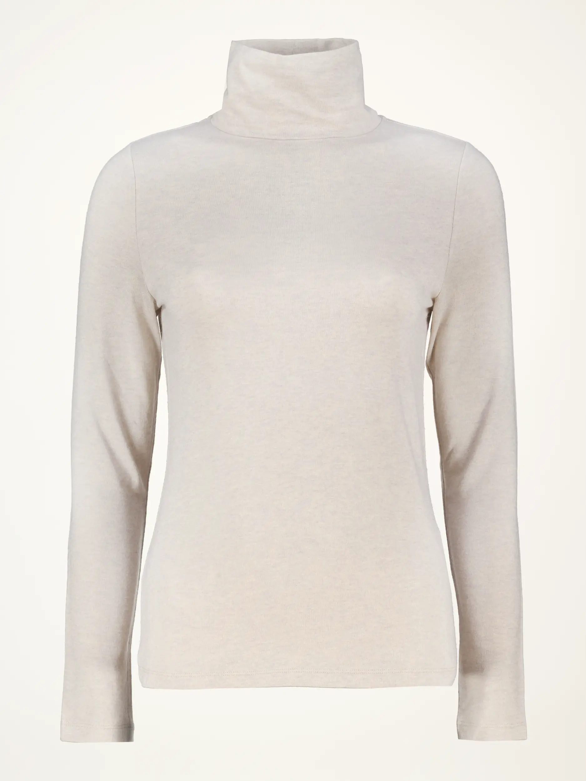 Rollkragenpullover aus Woll-Mix langarm - Artikelansicht - Farbe: Creme