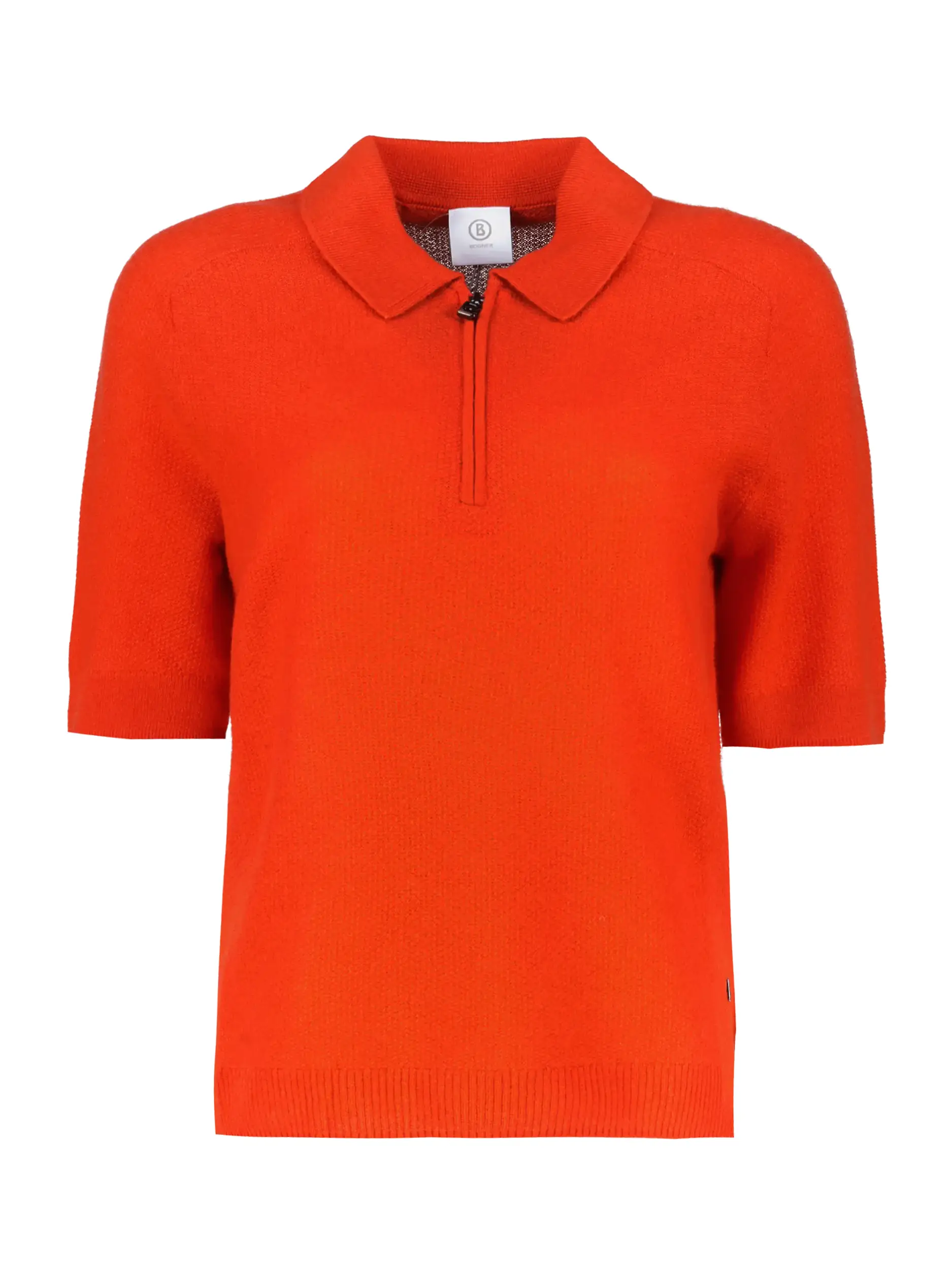 Pullover 'Shari' aus Wolle kurzarm - Artikel Vorderseite - Farbe: Rot