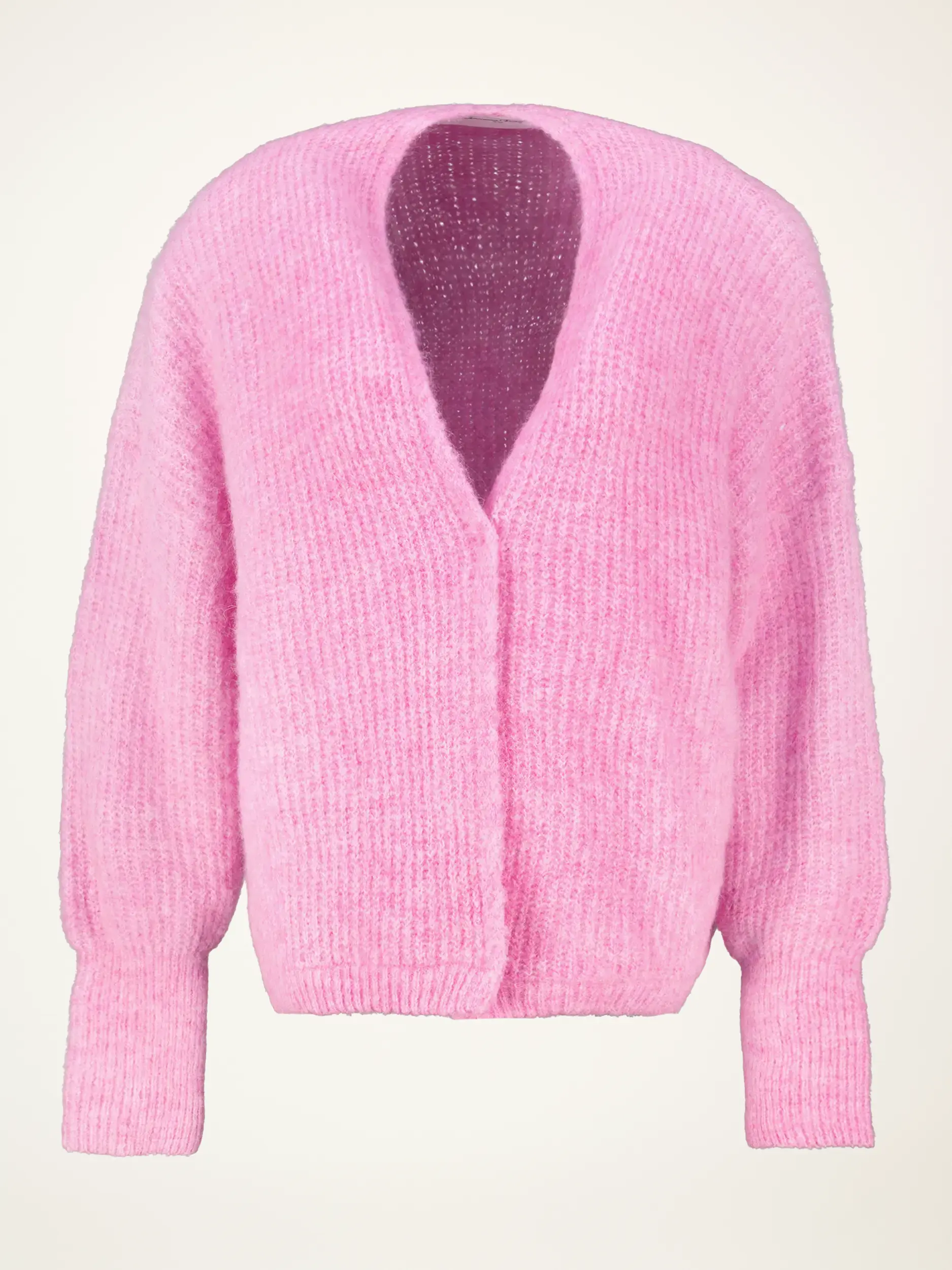 Strickjacke 'East' langarm - Artikelansicht - Farbe: Rosa&Pink