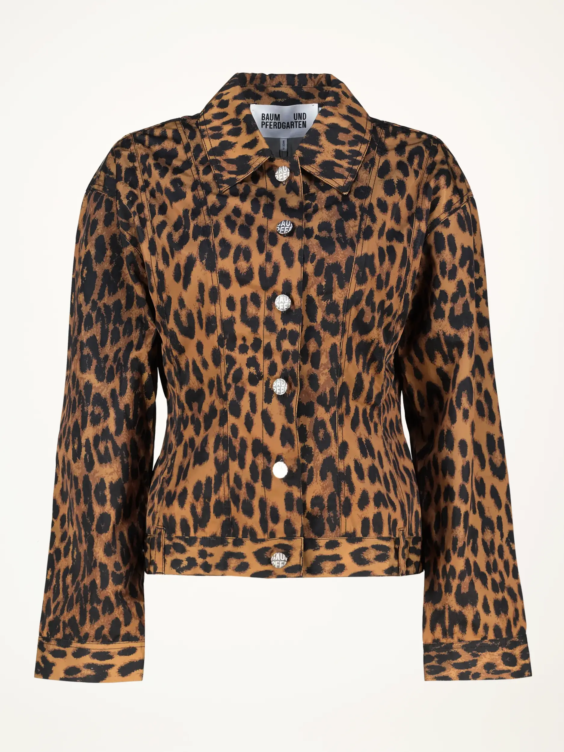 Jacke mit Leomuster - Artikelansicht - Farbe: Braun