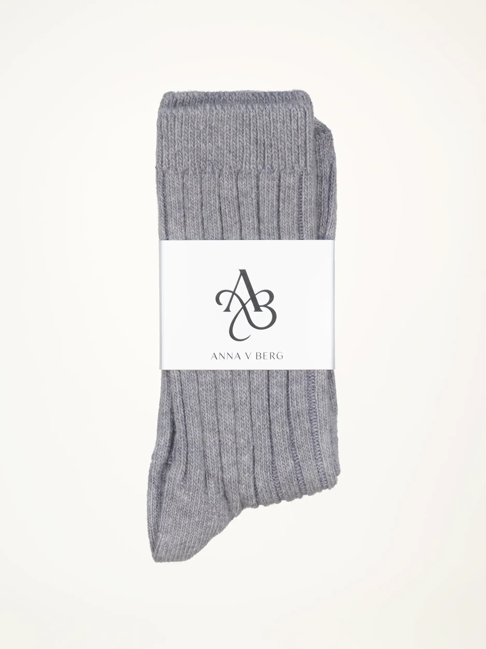 Socken 'Fritzi' aus Kaschmir-Mix - Artikelansicht - Farbe: Grau