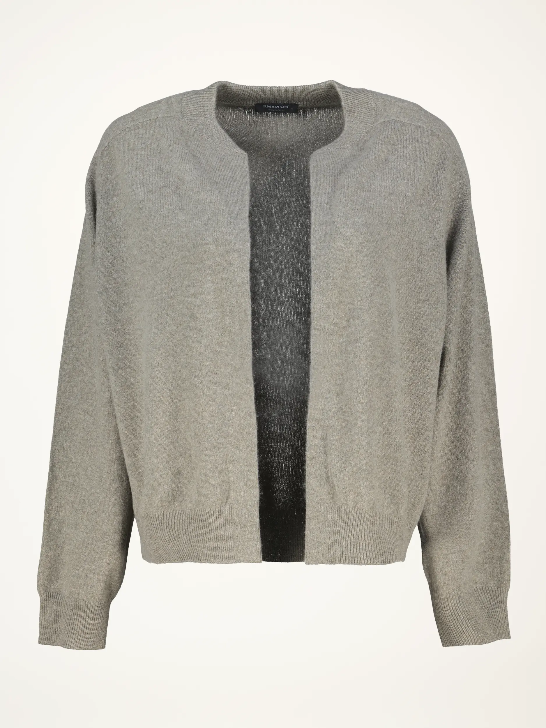 Offene Strickjacke langarm - Artikelansicht - Farbe: Grün