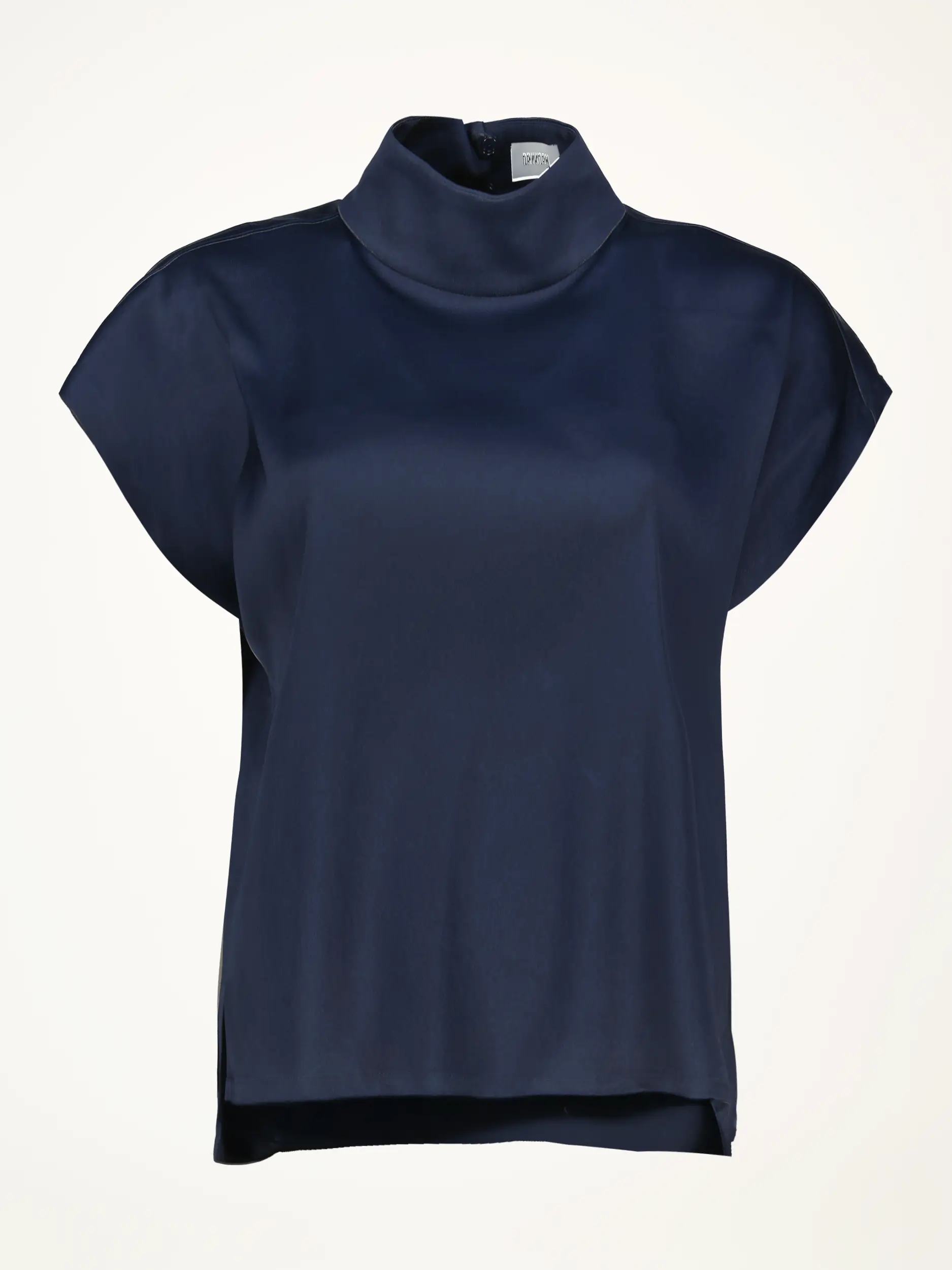 Satinbluse 'Alaria' kurzarm - Artikelansicht - Farbe: Blau