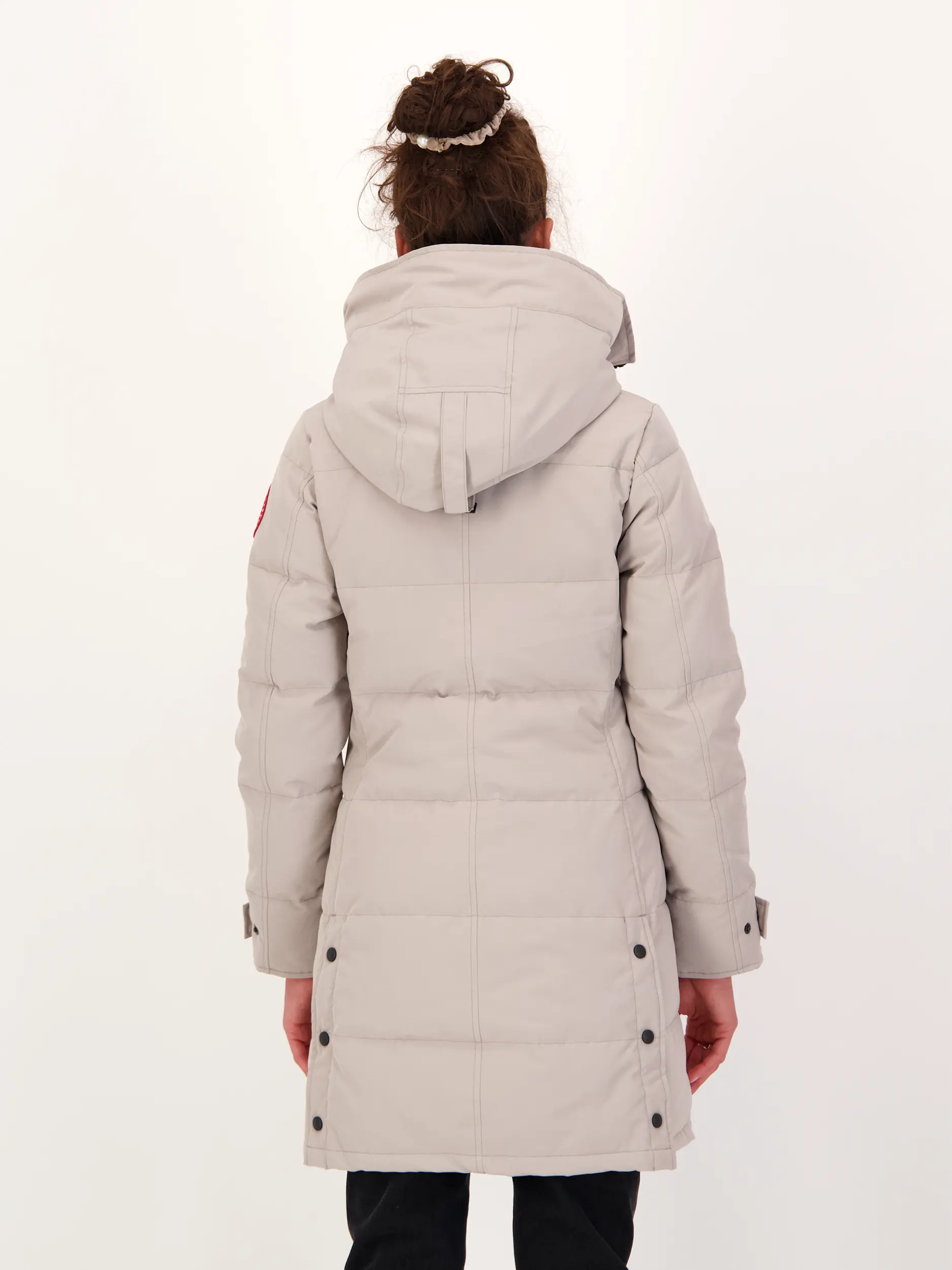 Kurzmantel 'Shelburne Parka' - Artikel Rückseite getragen von einem Modell - Farbe: Grau