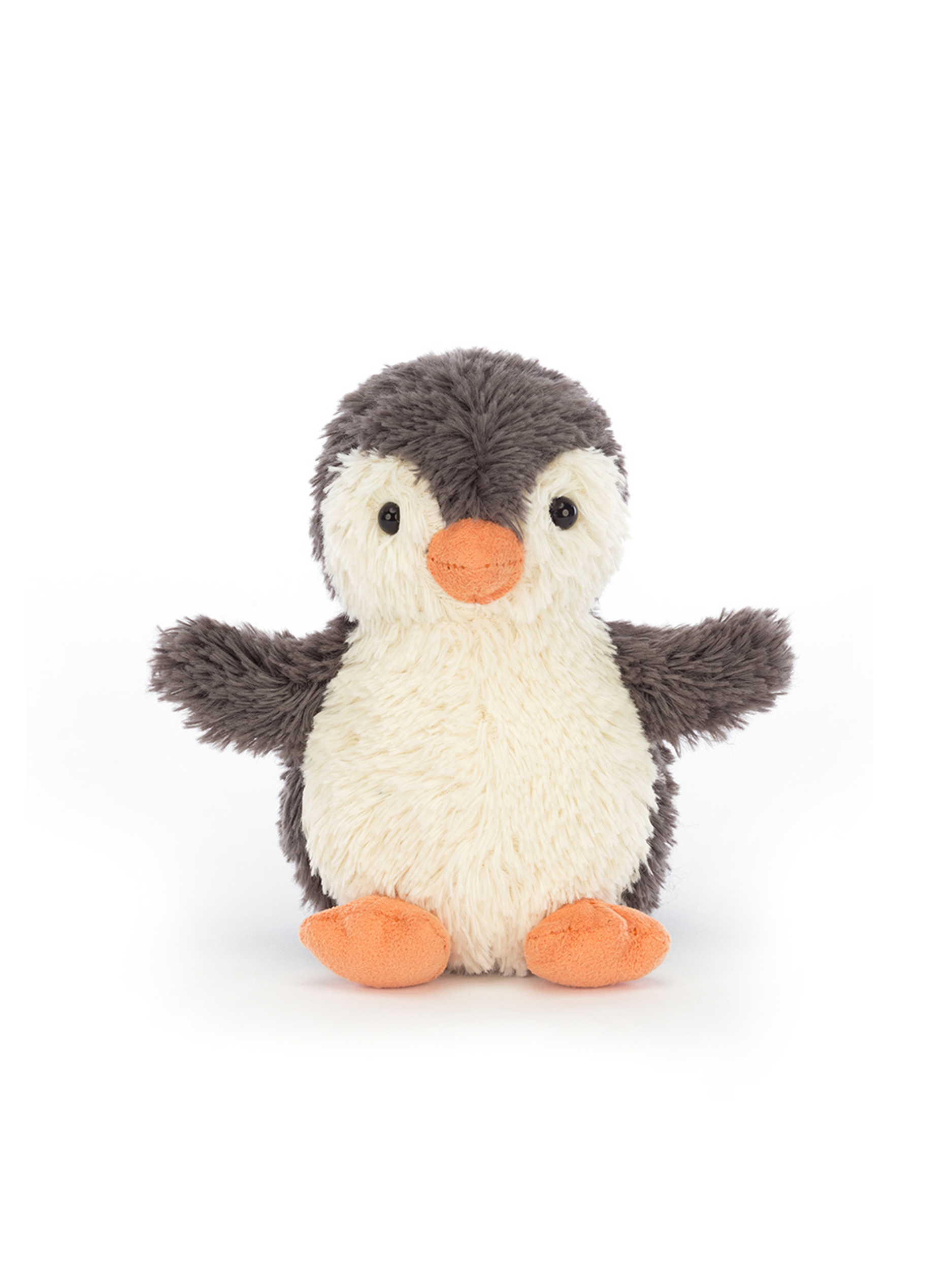 Jellycat-Stofftier 'Peanut Penguin Small' - Artikel Vorderseite - Farbe: Grau