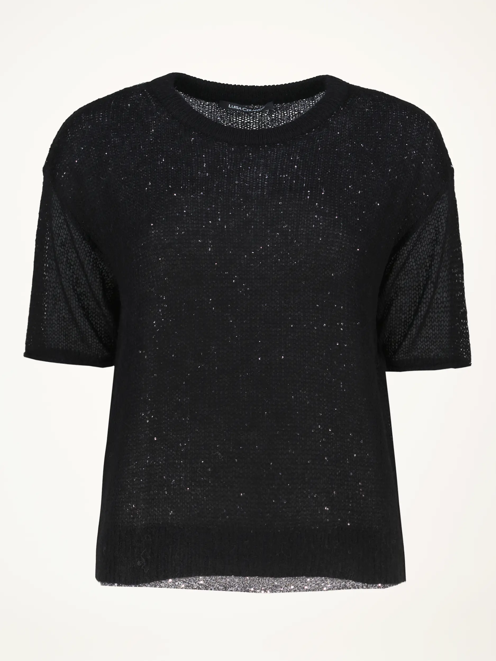 Pullover kurzarm - Artikelansicht - Farbe: Schwarz