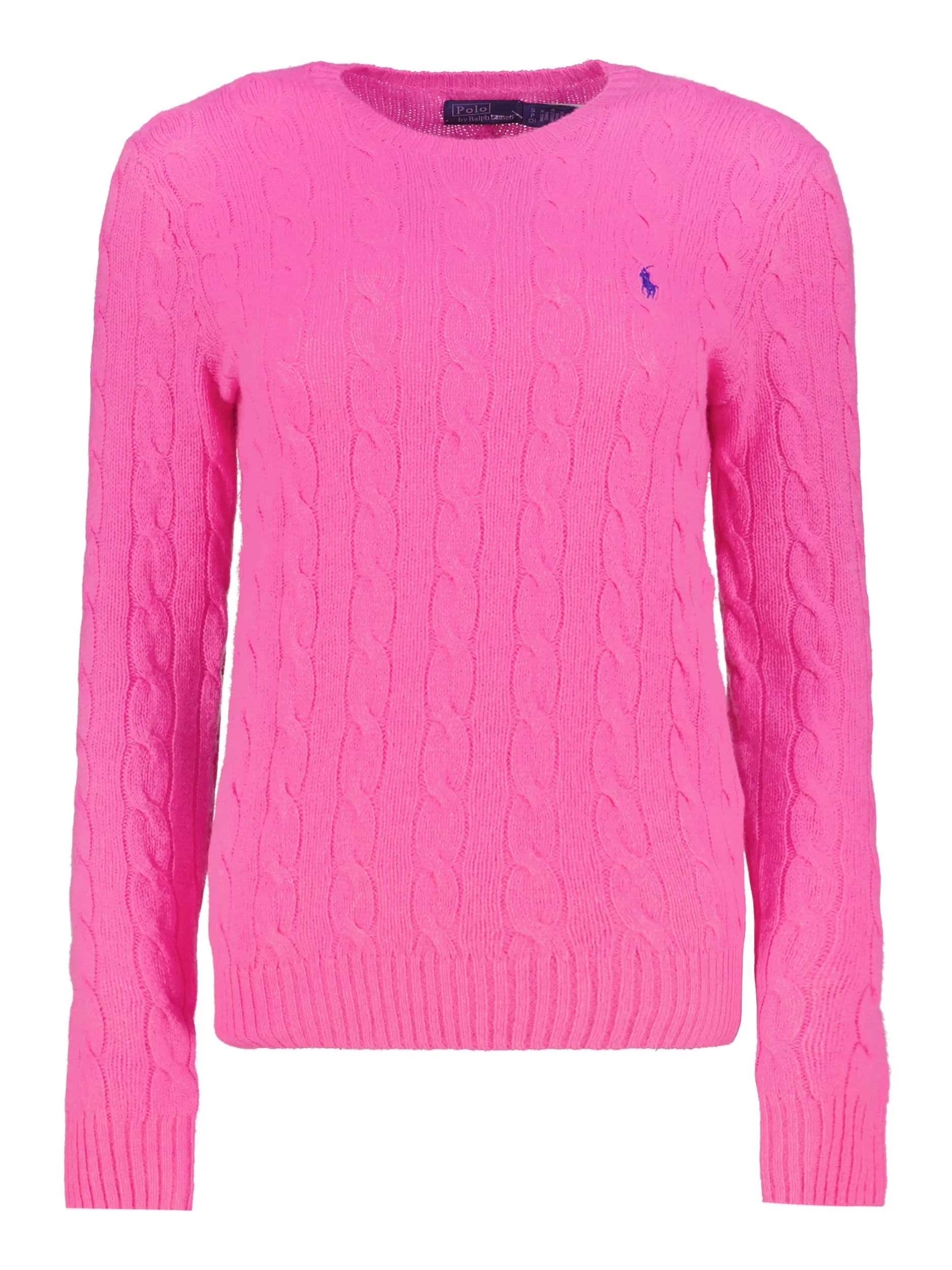 Pullover mit Zopfmuster - Artikel Vorderseite - Farbe: Rosa&Pink