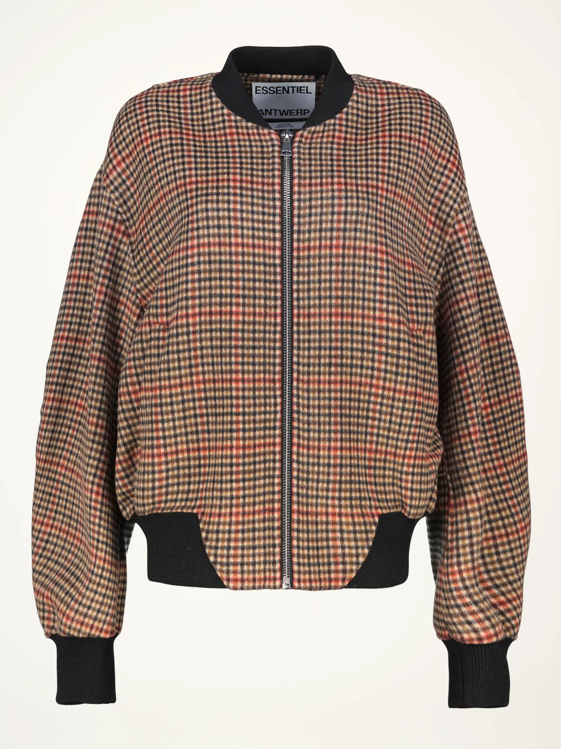 Kariertes Blouson 'Iti' - Artikelansicht - Farbe: Rot