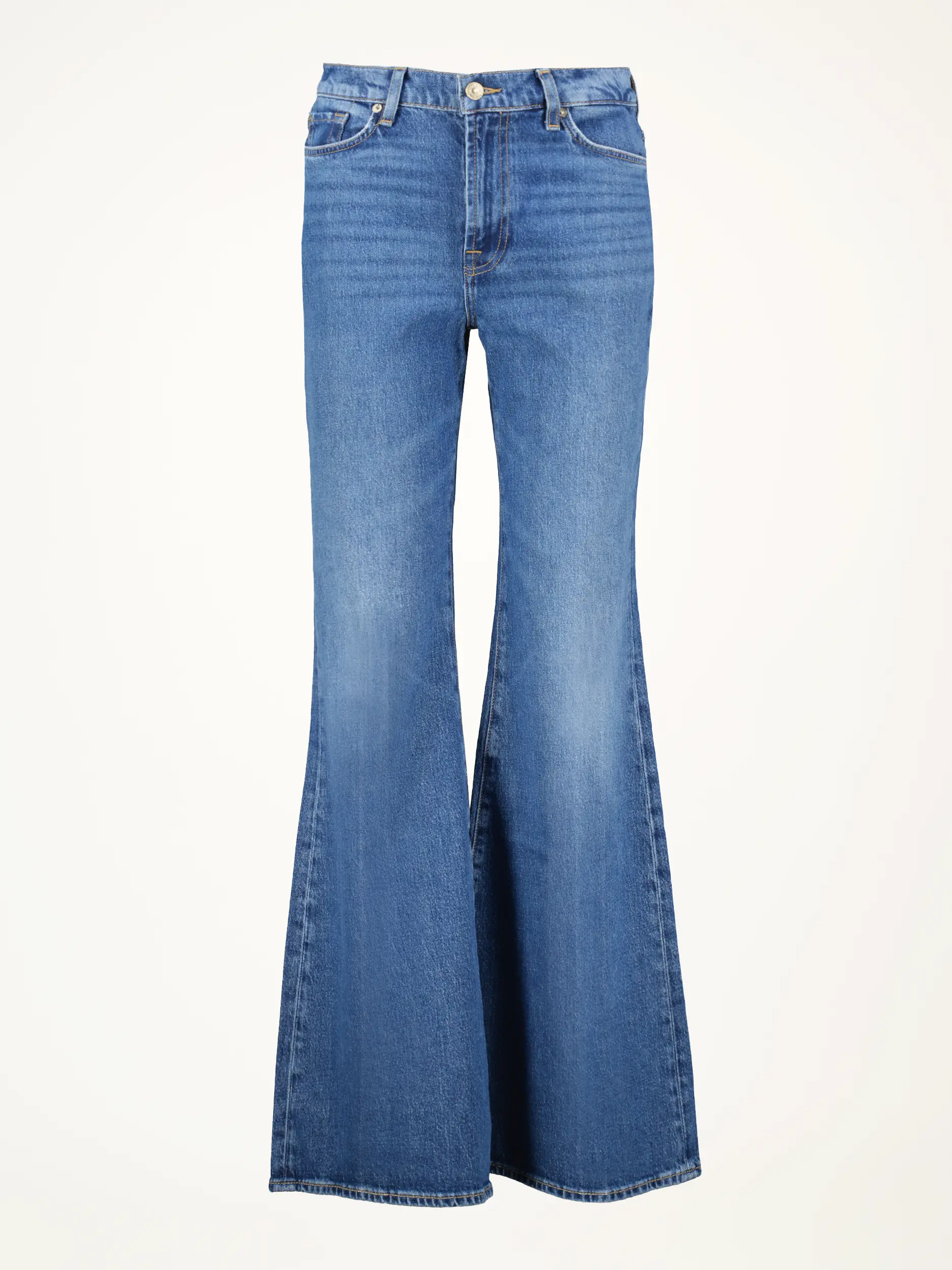 High Rise Flared Leg Jeans 'Retro Flare' - Artikelansicht - Farbe: Blau
