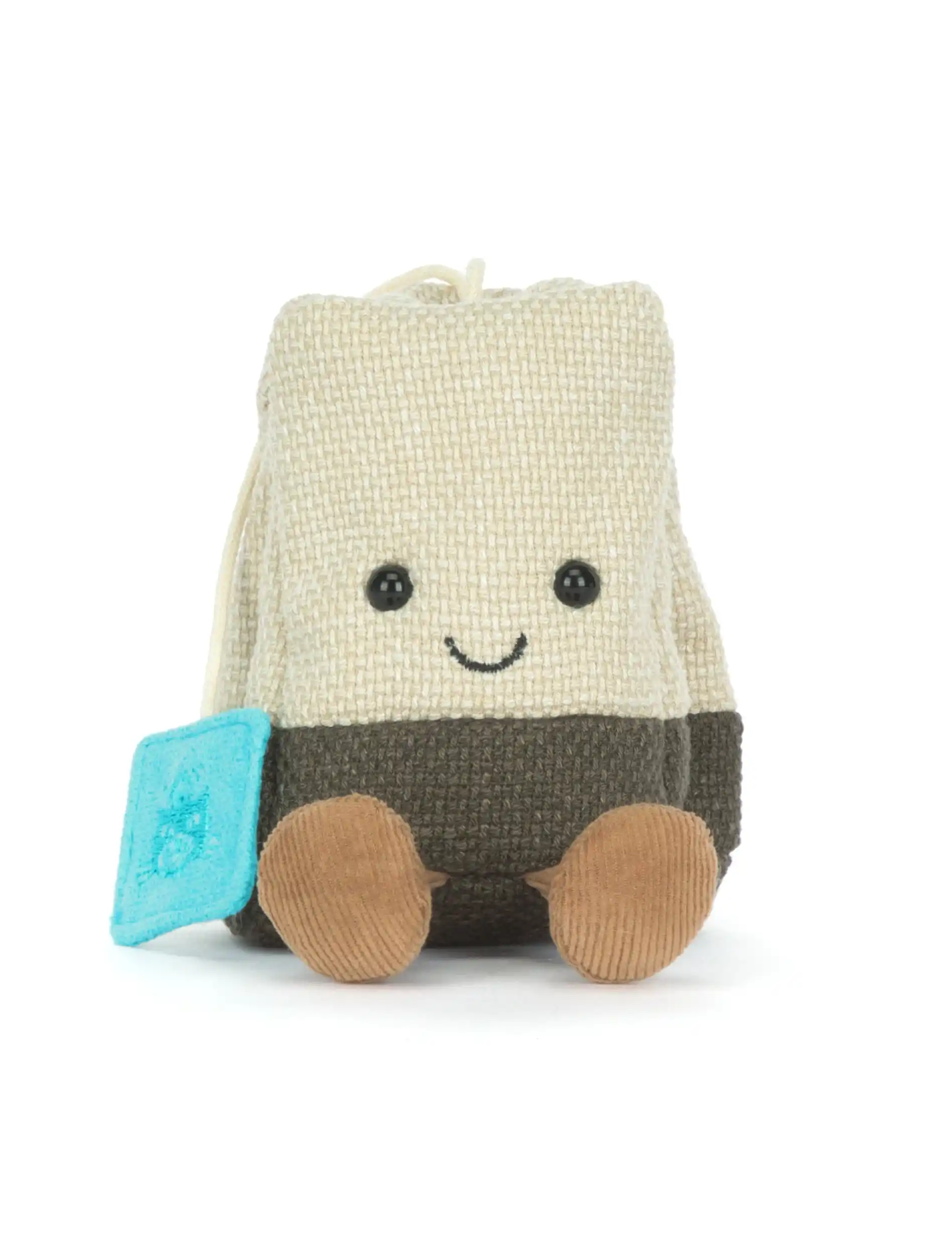 Jellycat-Stofftier 'Amuseables Steepy Tea Bag' - Artikel Vorderseite - Farbe: Creme