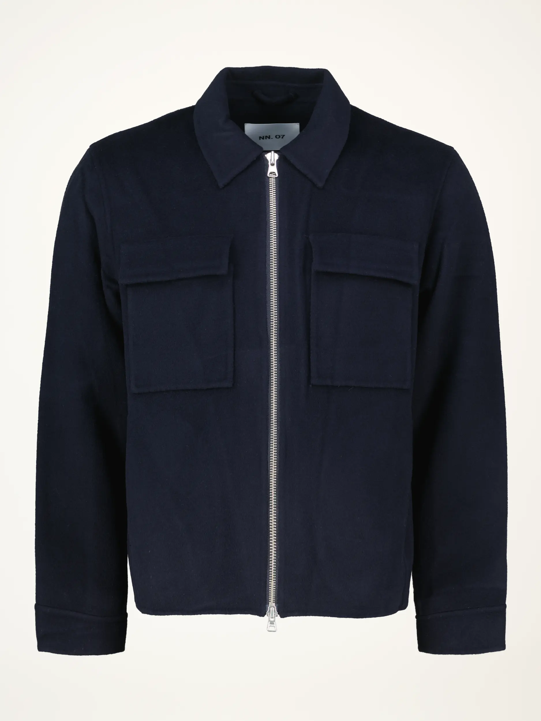 Overshirt 'Alban' aus Wolle - Artikelansicht - Farbe: Blau