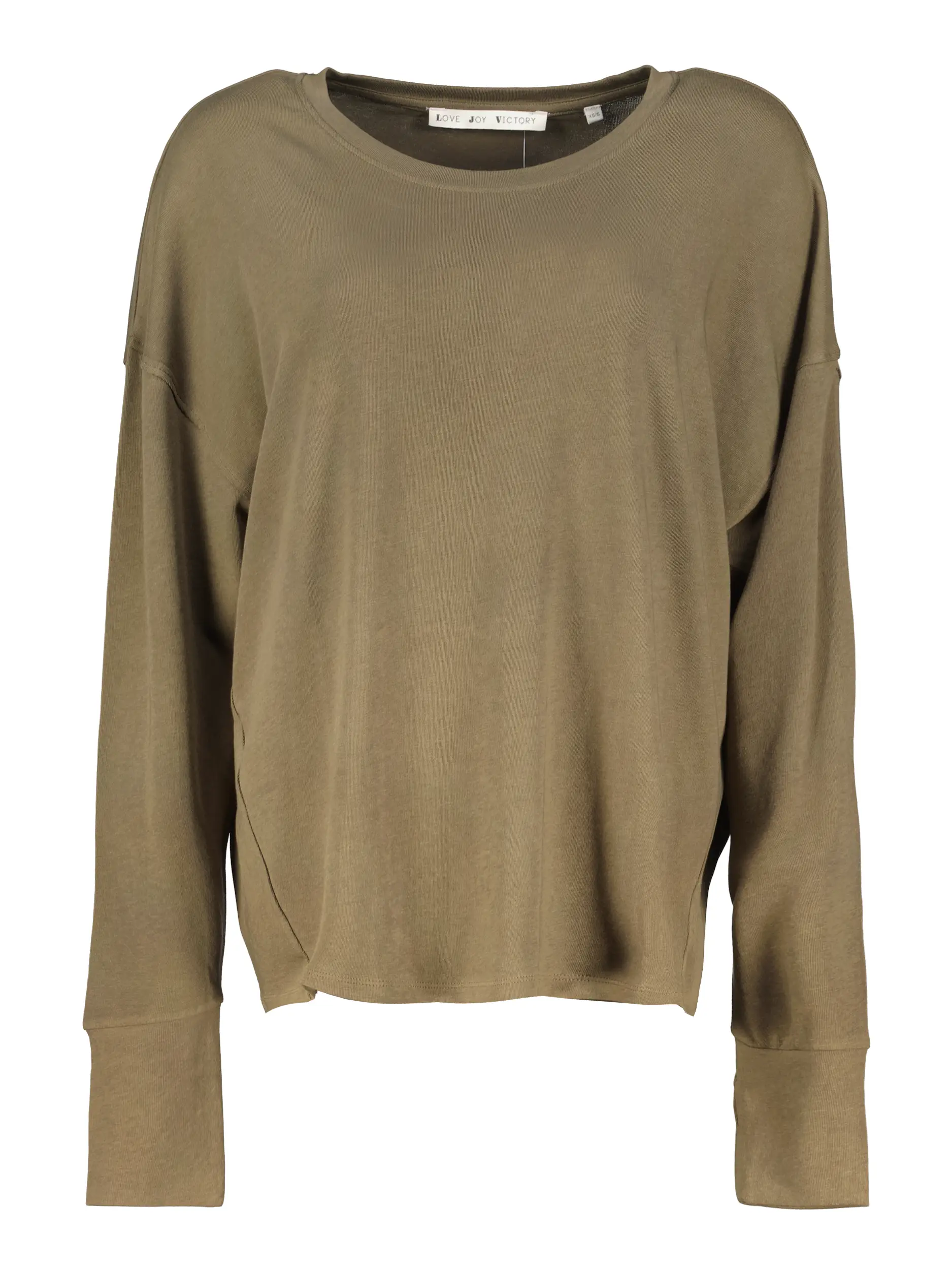 Langarmshirt 'Aster' - Artikel Vorderseite - Farbe: Grün