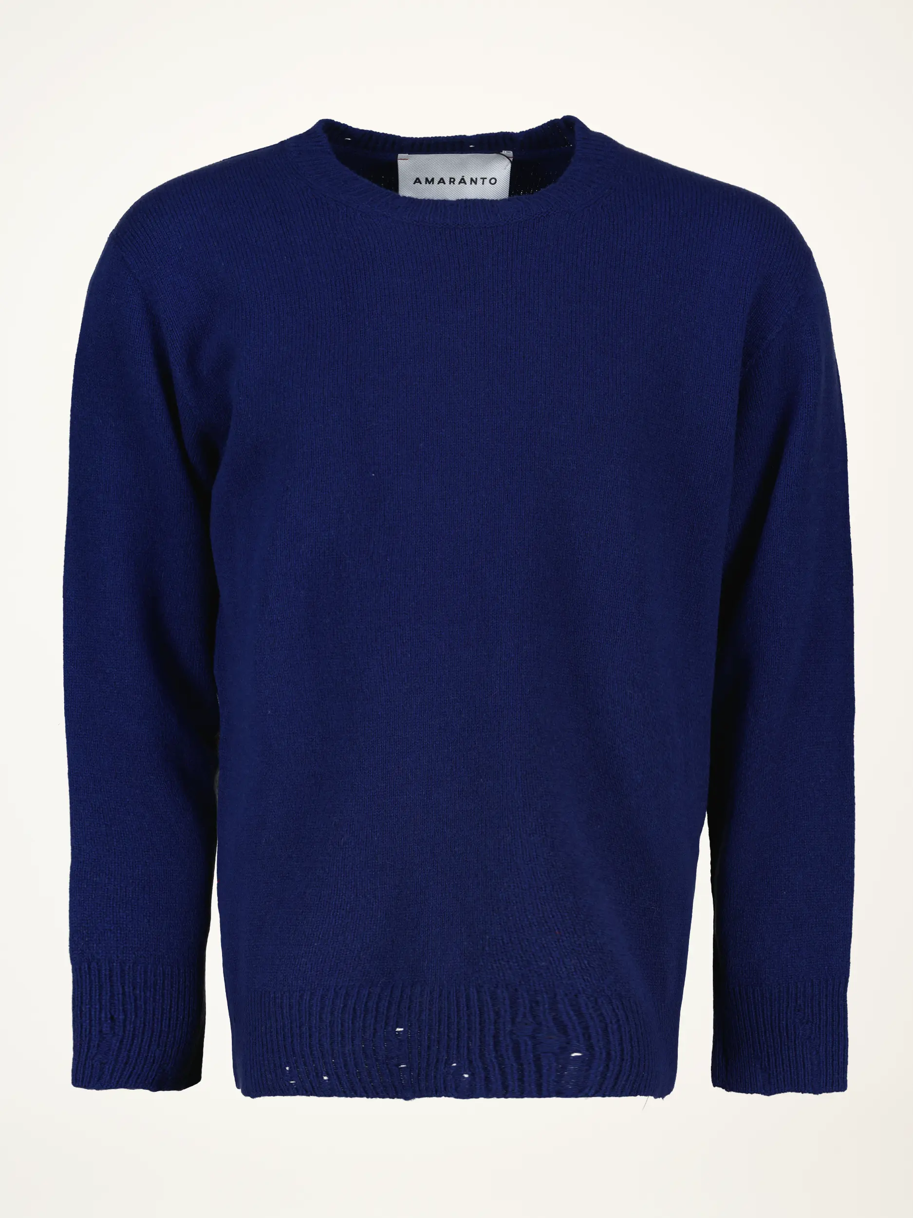 Pullover aus Kaschmir-Woll-Mix langarm - Artikelansicht - Farbe: Blau