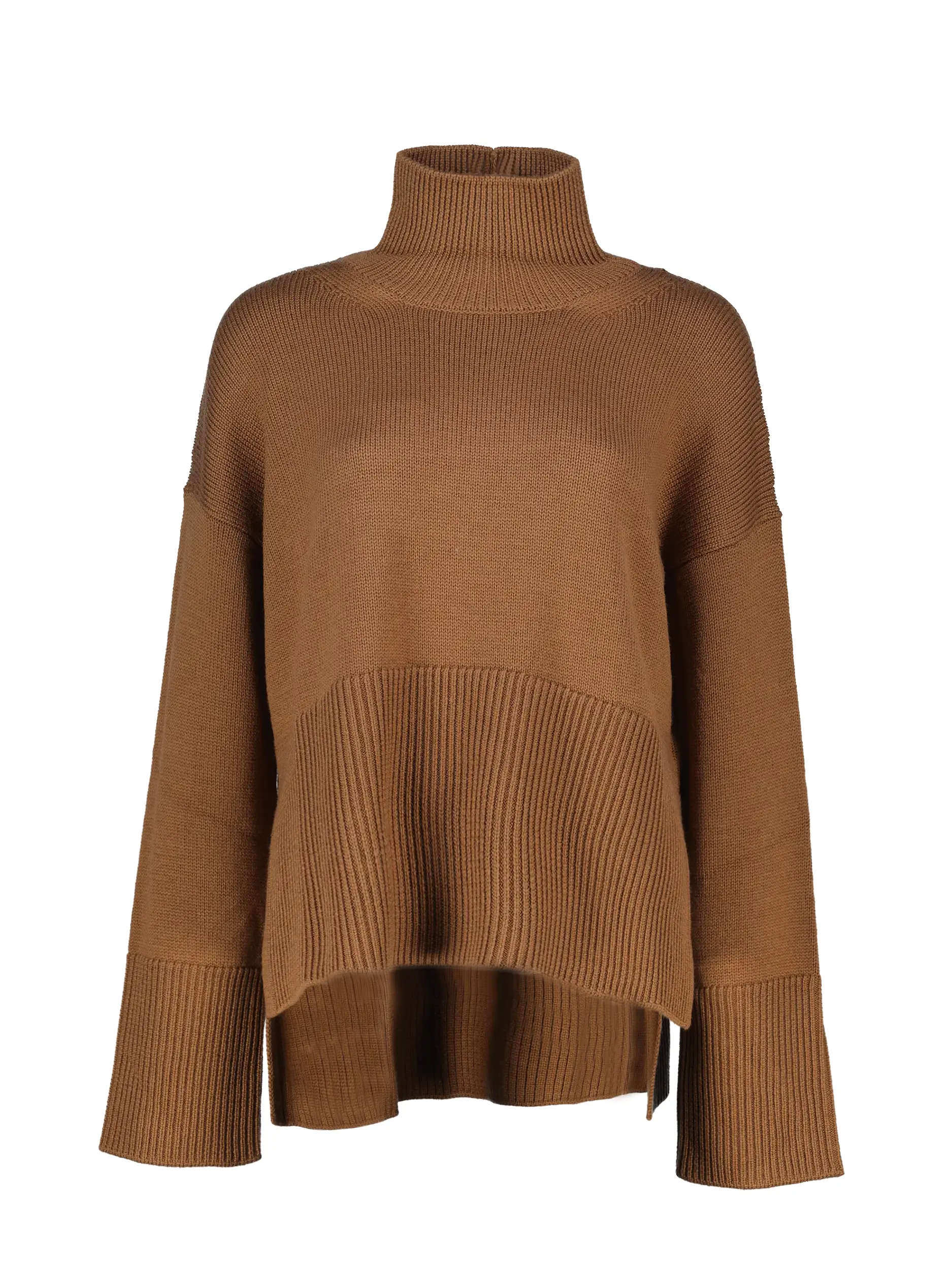 Pullover aus Wolle langarm - Artikel Vorderseite - Farbe: Braun