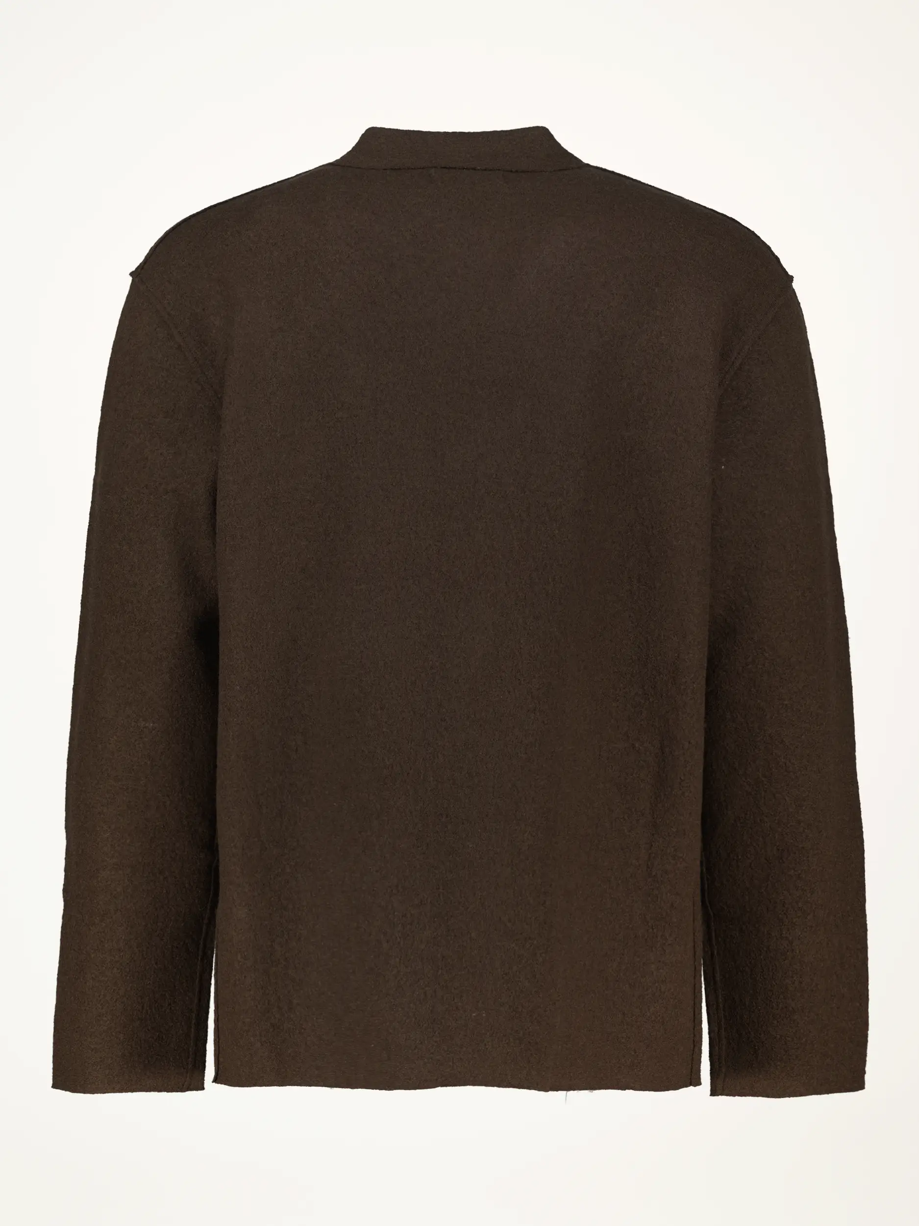 Overshirt 'Jonas' aus Wolle - Artikel Rückseite - Farbe: Braun