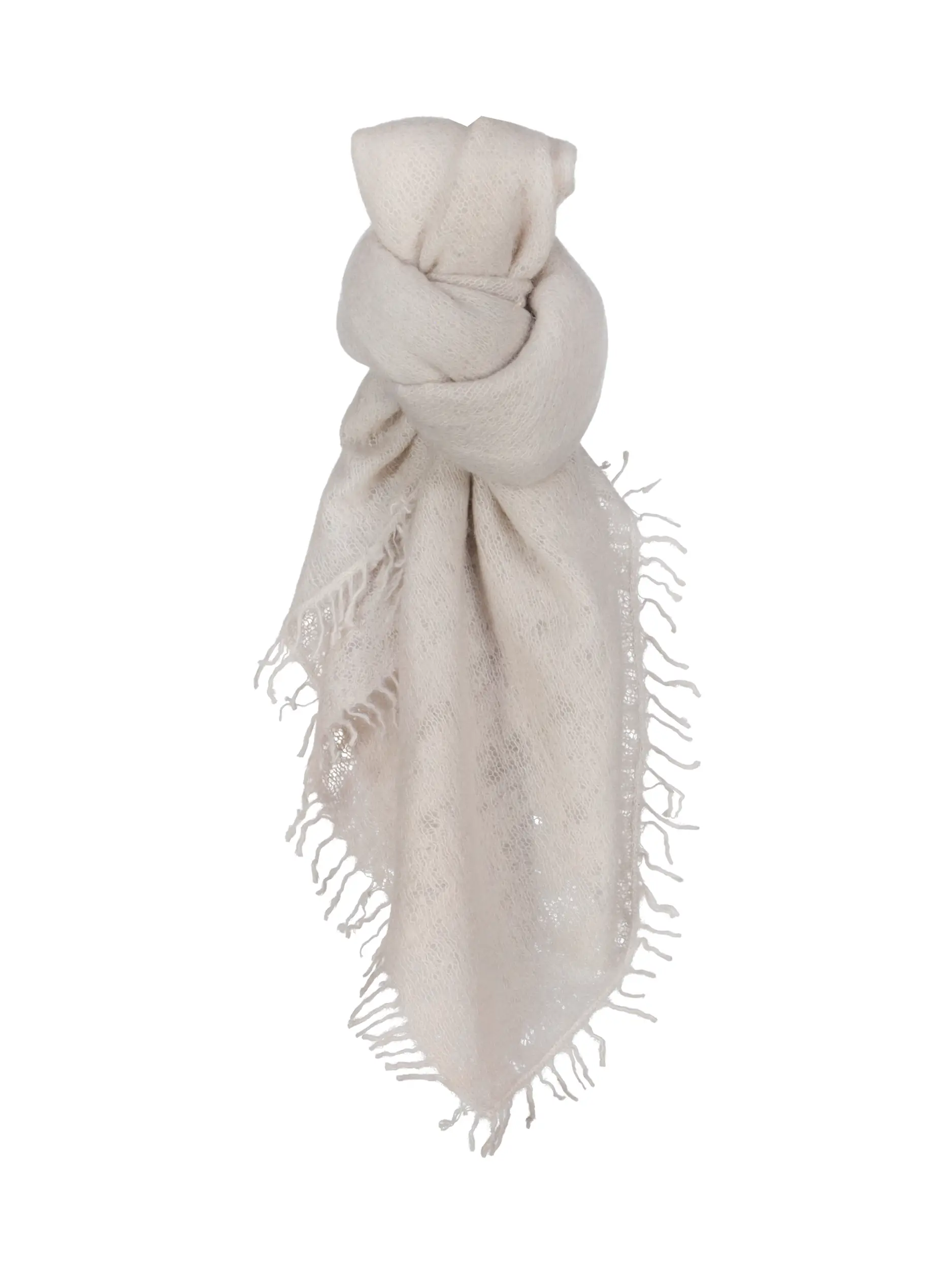 Nicky Tuch 'Nayno' aus Kaschmir - Artikel Vorderseite - Farbe: Beige