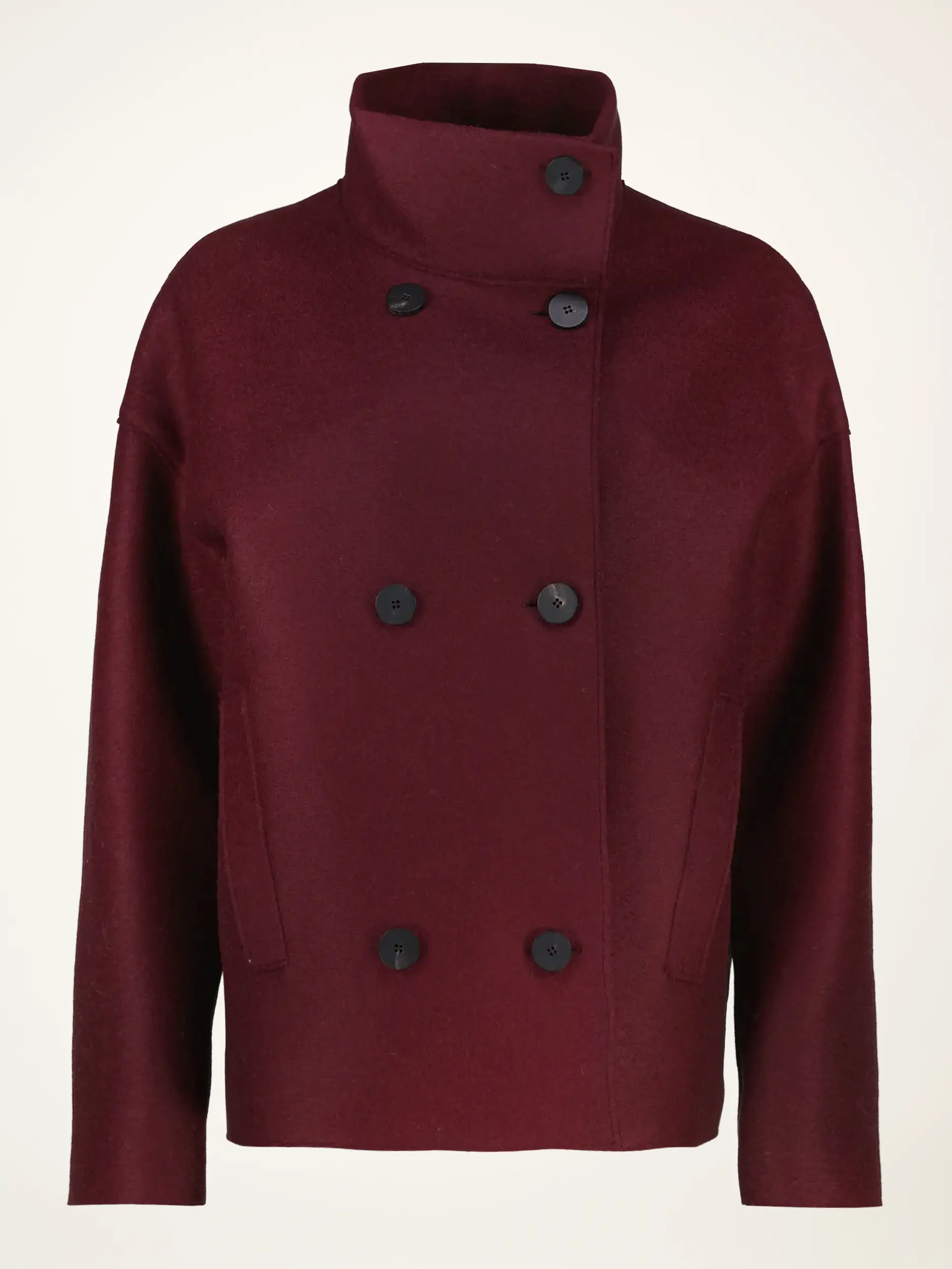 Cabanjacke aus Wolle - Artikelansicht - Farbe: Rot Cabanjacke aus Wolle - Artikelansicht - Farbe: Rot