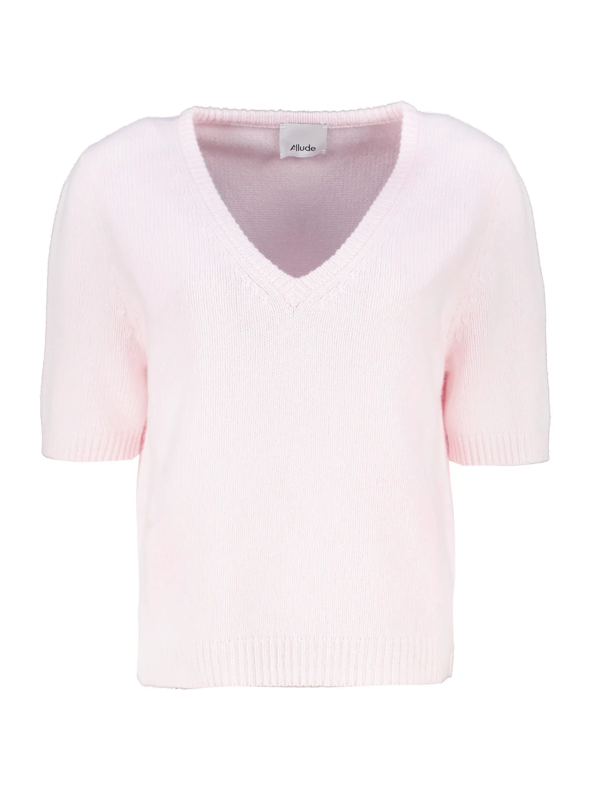 Pullover aus Wolle kurzarm - Artikel Vorderseite - Farbe: Rosa&Pink