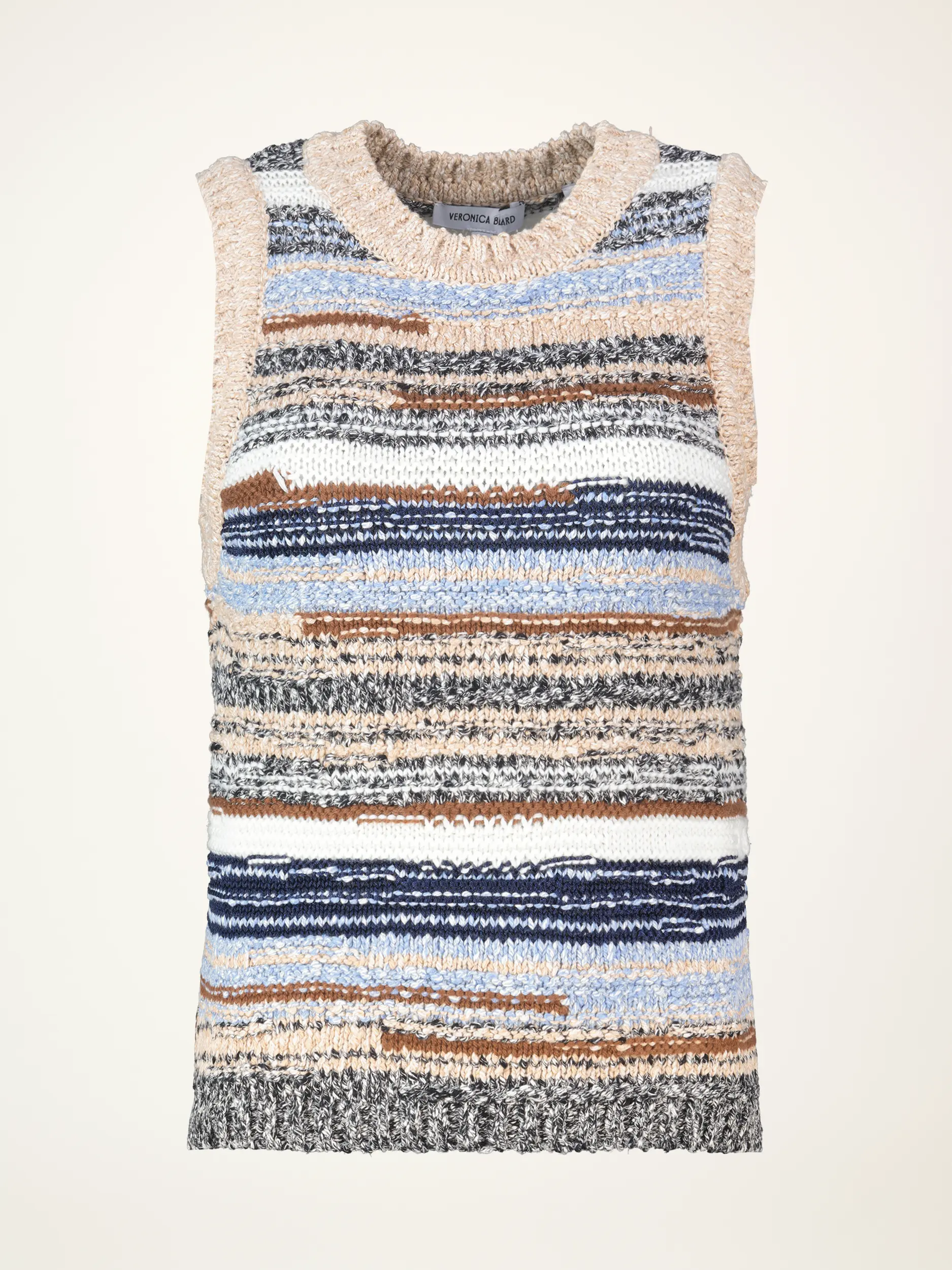 Gestreifter Pullunder 'Jerrel' - Artikelansicht - Farbe: Beige Gestreifter Pullunder 'Jerrel' - Artikelansicht - Farbe: Beige