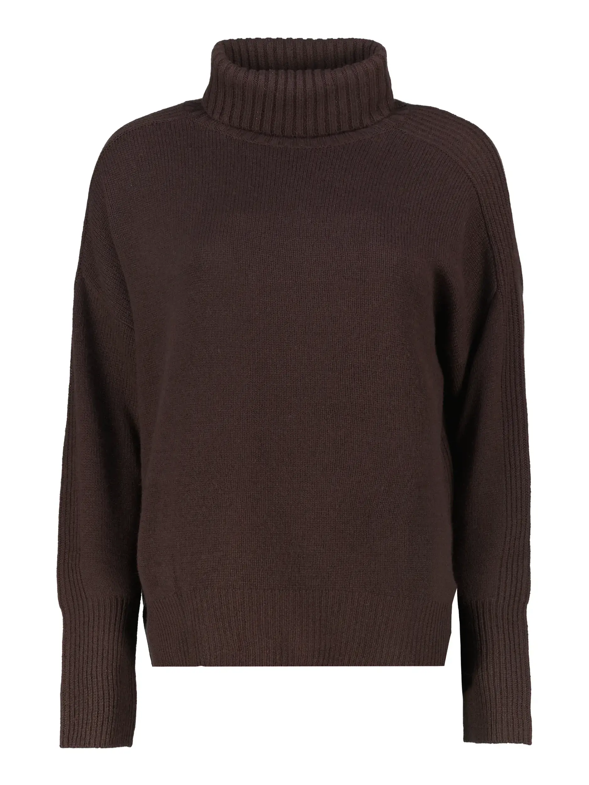 Rollkragenpullover aus Kaschmir langarm - Artikel Vorderseite - Farbe: Braun