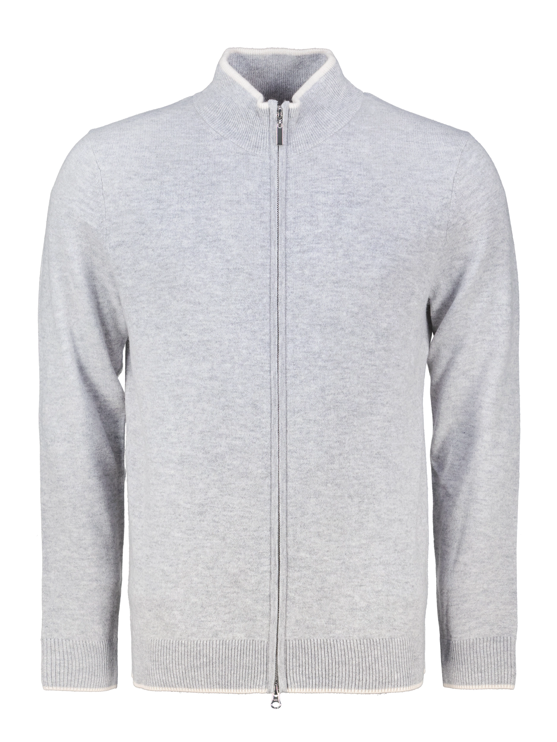 Strickjacke 'Cefalu' aus Merinowoll-Mix - Artikel Vorderseite - Farbe: Grau