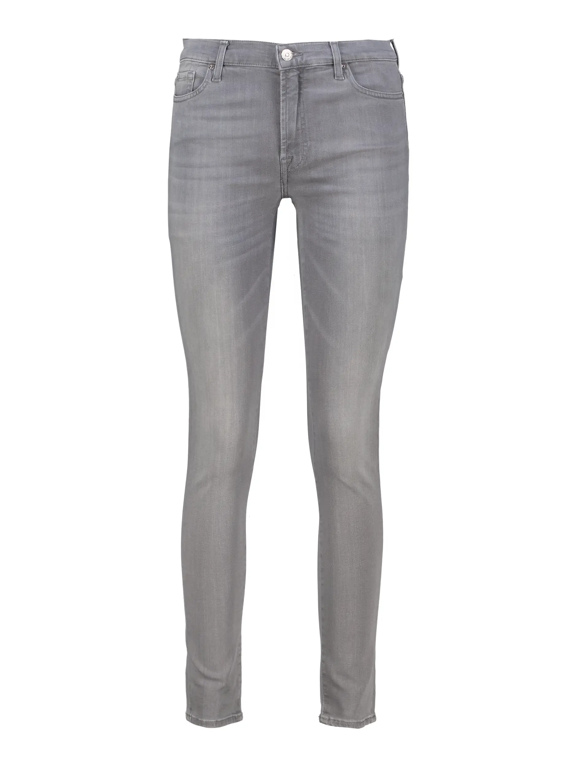 High Waist Skinny Jeans - Artikel Vorderseite - Farbe: Grau