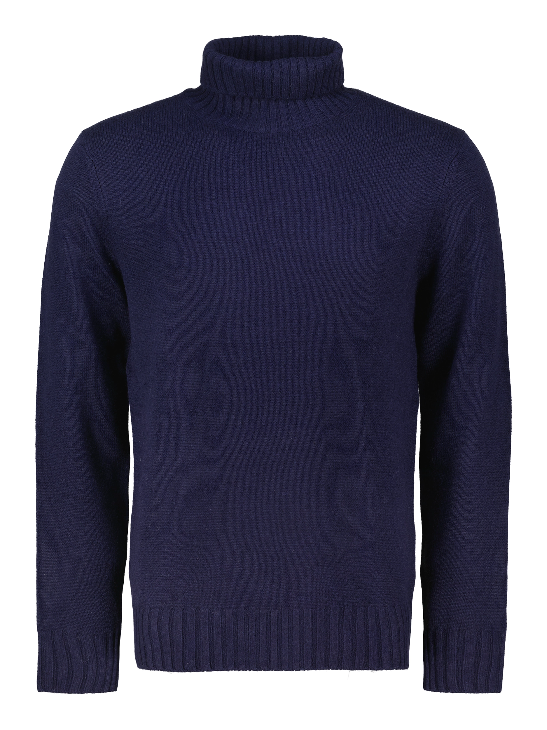 Rollkragenpullover 'Trani' aus Kaschmir-Merino-Mix langarm - Artikel Vorderseite - Farbe: Blau